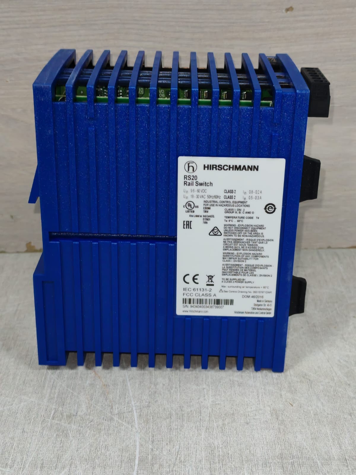 HIRSCHMANN RS20-0800M2MSDAEHH09.0.04 HIRSCHMANN RS20 / RS20-0800M2MSDAEHH09.0.04 RAIL SWITCH 8