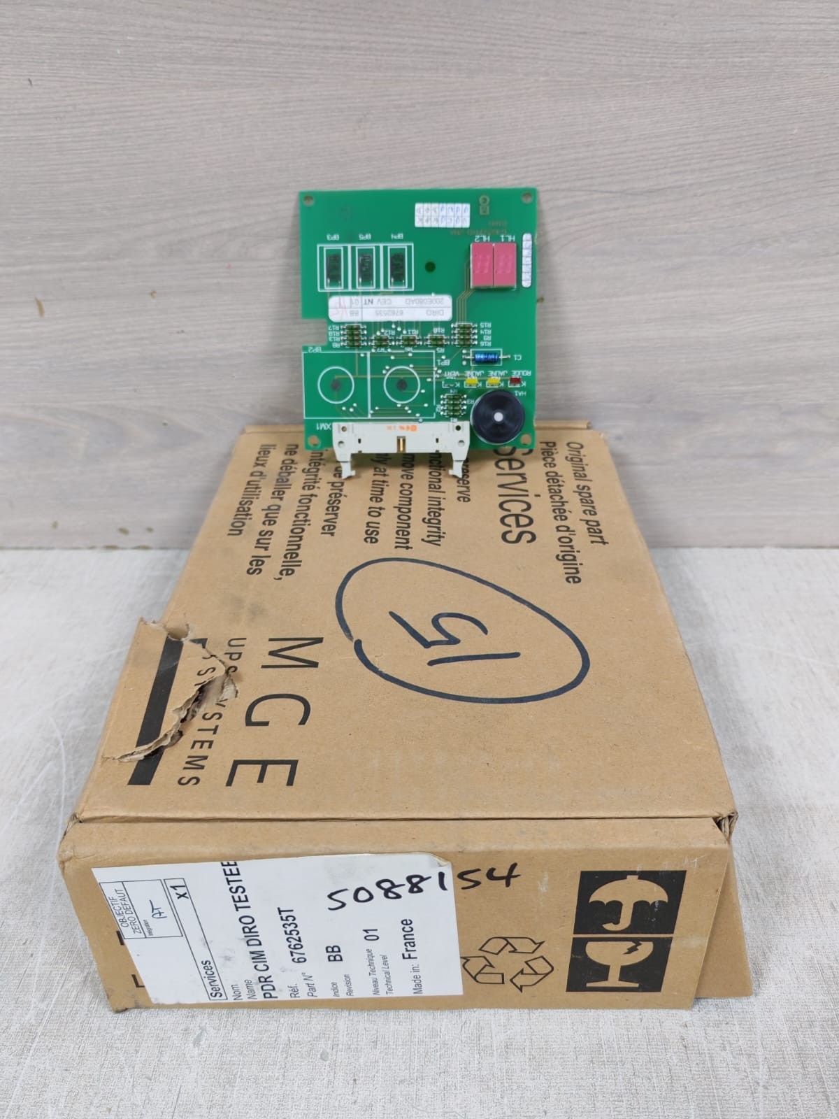 PDR CIM DIRO 6762535T BB / 6762535 BB / 6762534XD-1BA / 6762534XD-2BA BOARD