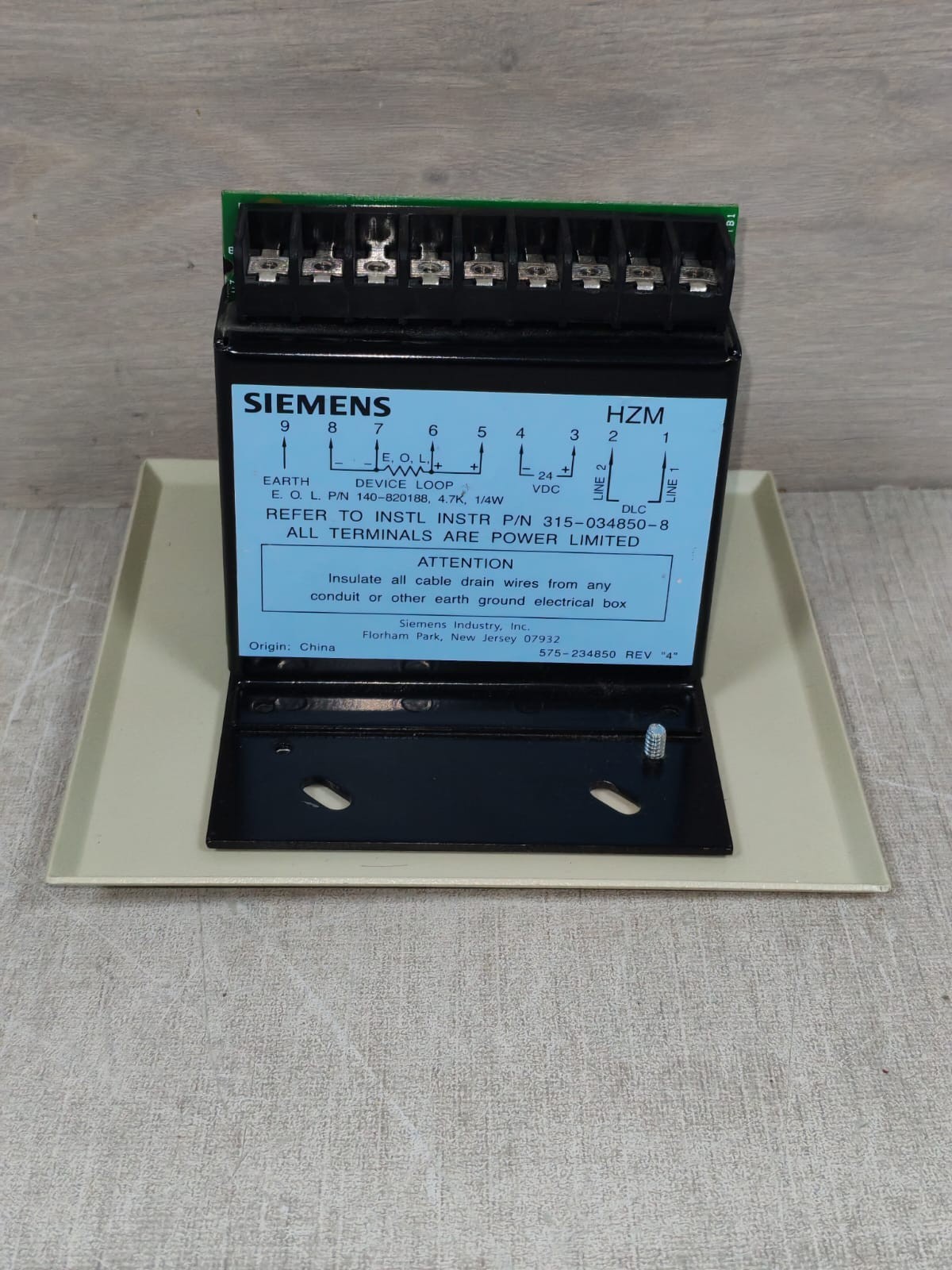 Siemens HZM 500-034850 SIEMENS HZM 500-034850 CONVENTIONAL ZONE MODULE 7