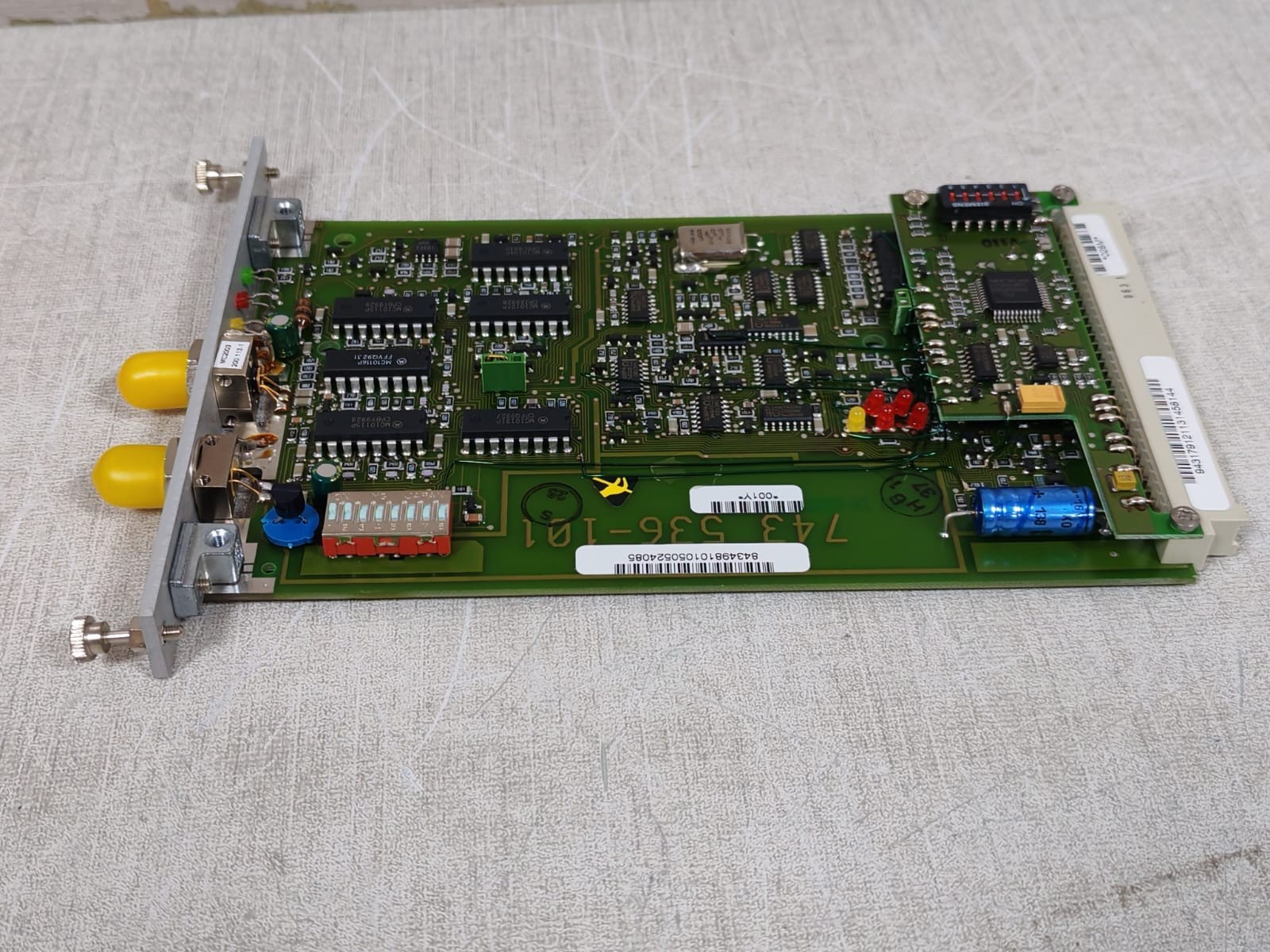 Hirschmann 743 536-101 HIRSCHMANN OYDE-S µC (BFOC) 743 536-101 FIBEROPTIC INTERFACE CARD 7