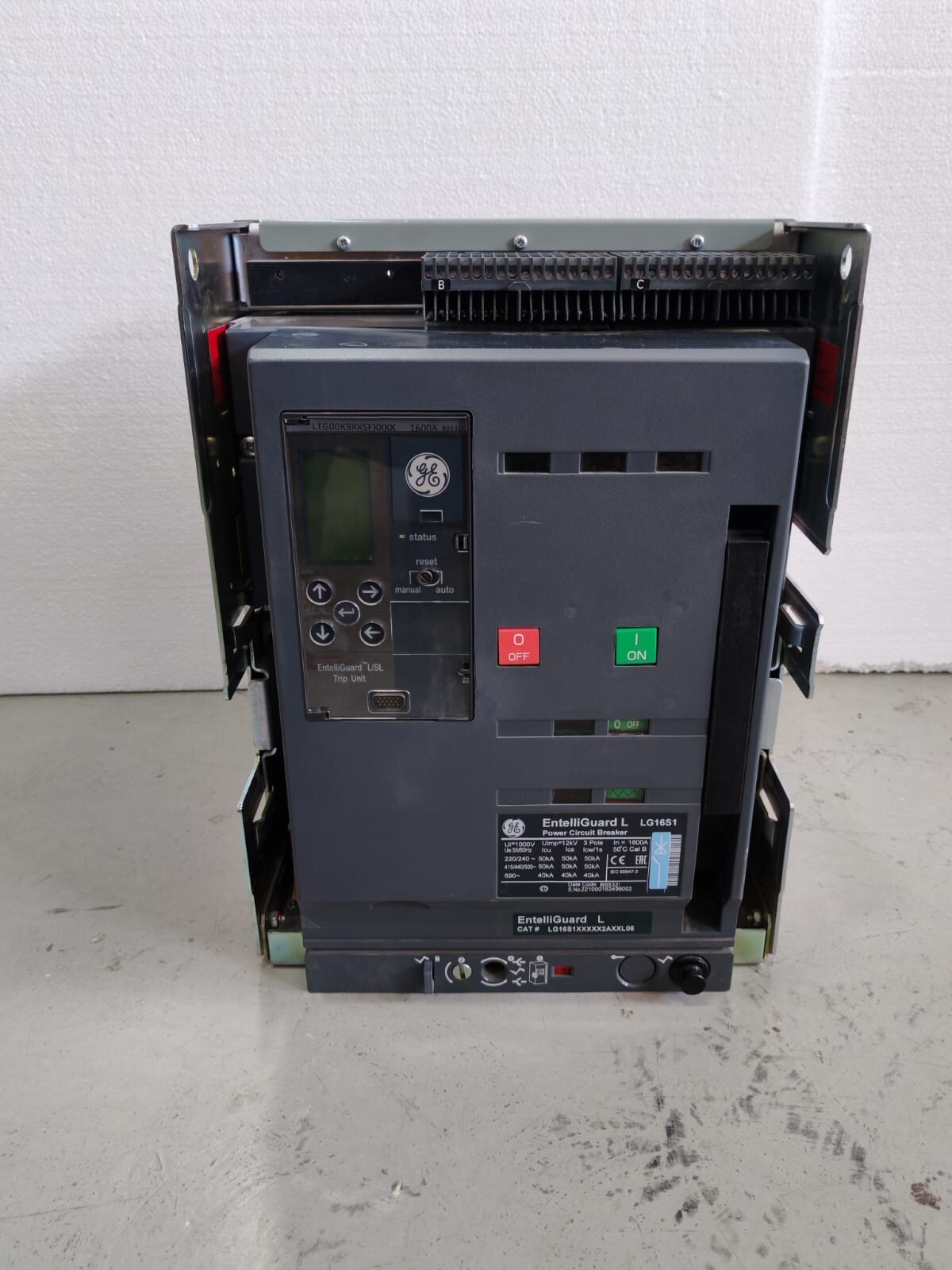 GE LTG00K9XXSFXXXX GE EntelliGuard L LG16S1 LTG00K9XXSFXXXX IN=1600A BB5321 Power Circuit Breaker 2