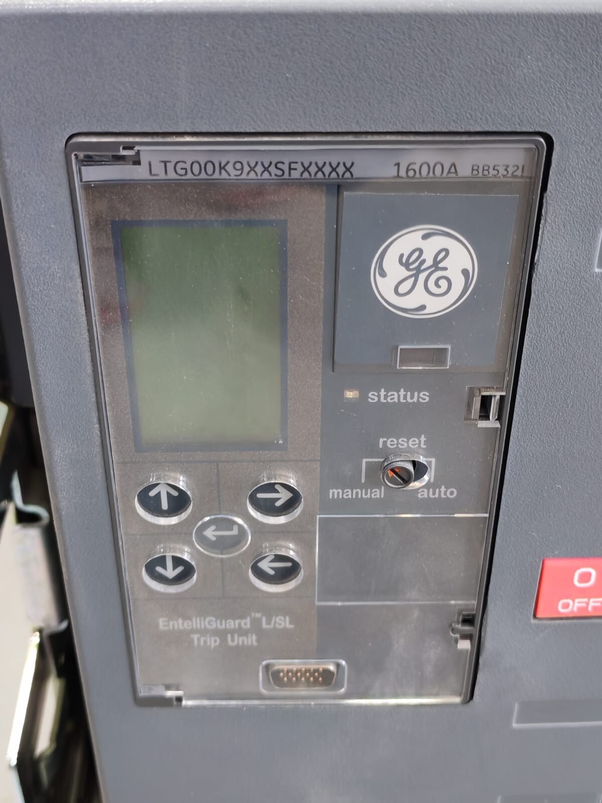 GE LTG00K9XXSFXXXX GE EntelliGuard L LG16S1 LTG00K9XXSFXXXX IN=1600A BB5321 Power Circuit Breaker 3
