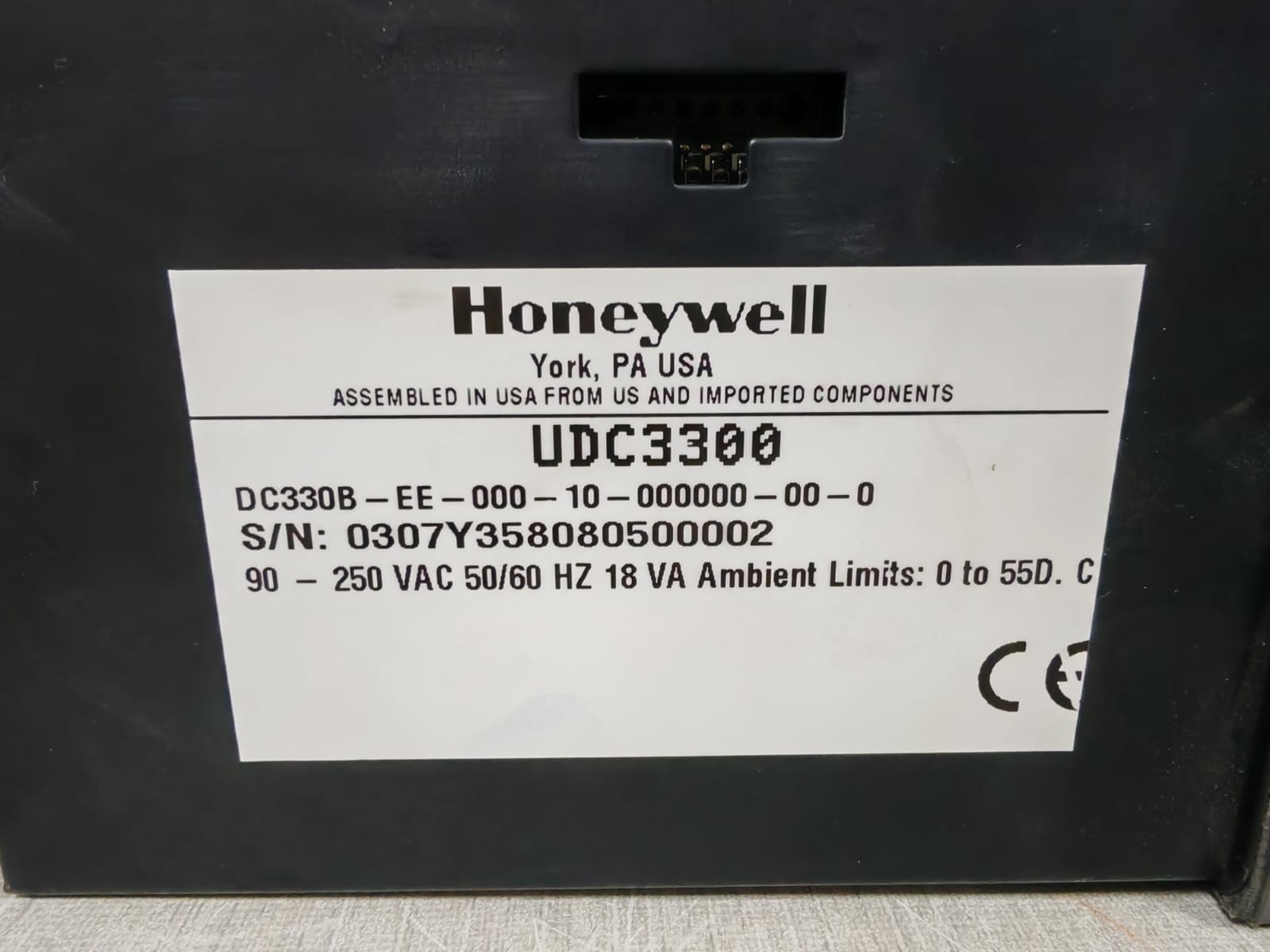 Honeywell UDC3300 HONEYWELL UDC3300 TEMPERATURE CONTROLLER 90-250VAC 6