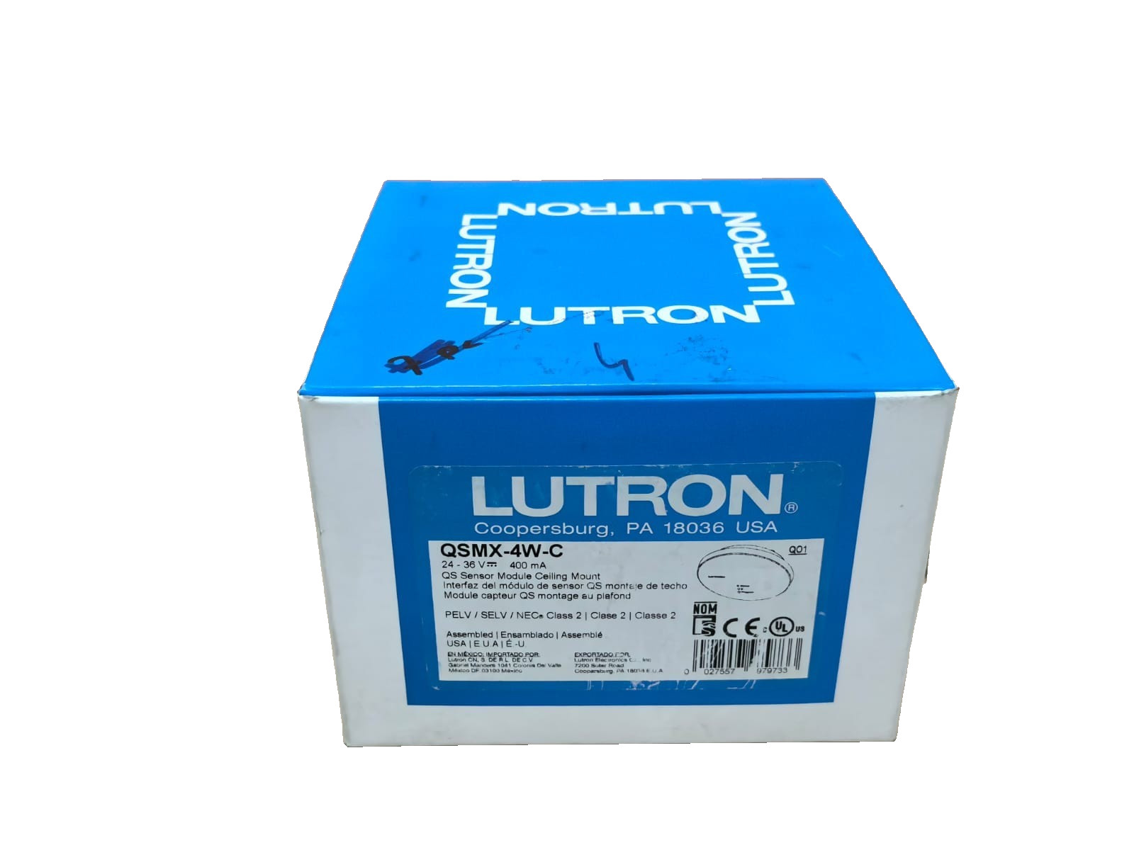 Lutron QSMX-4W-C LUTRON QSMX-4W-C QS SENSOR MODULE CEILING MOUNT 8