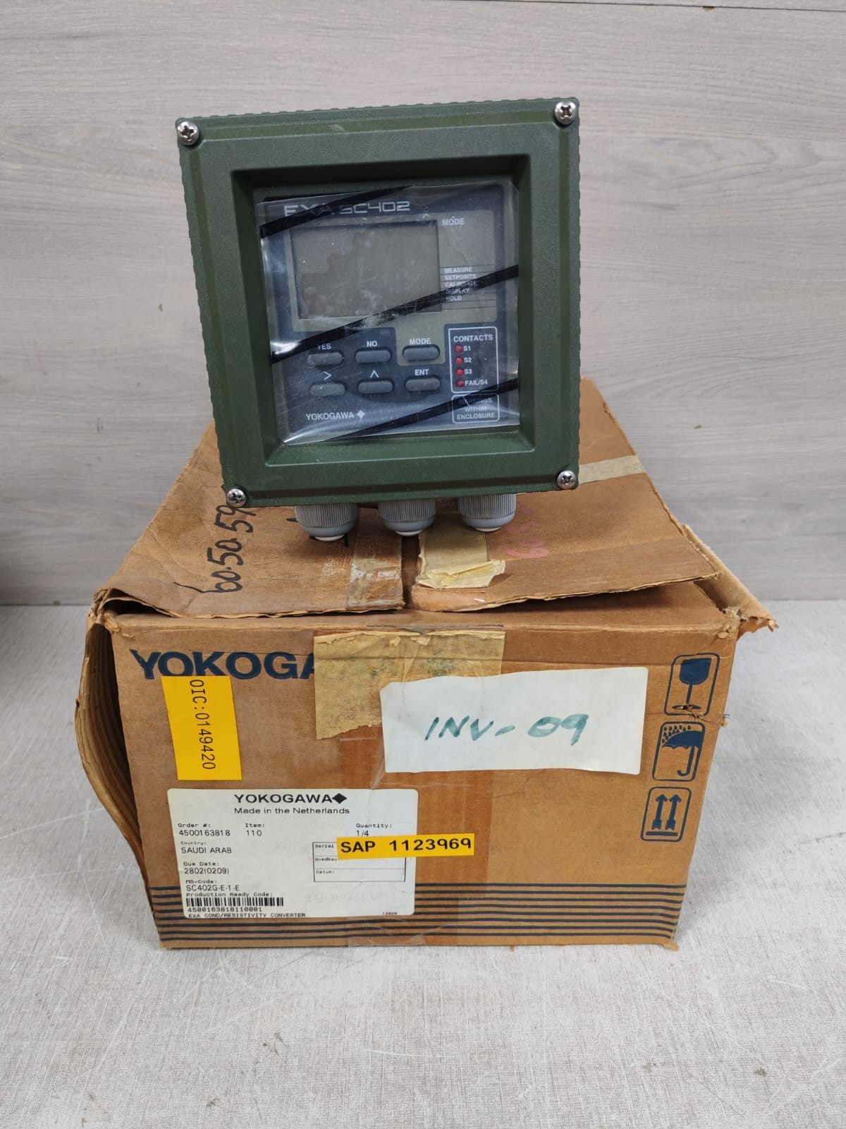YOKOGAWA EXA SC402 / SC402G-E-1-E CONDUCTIVITY SENSOR