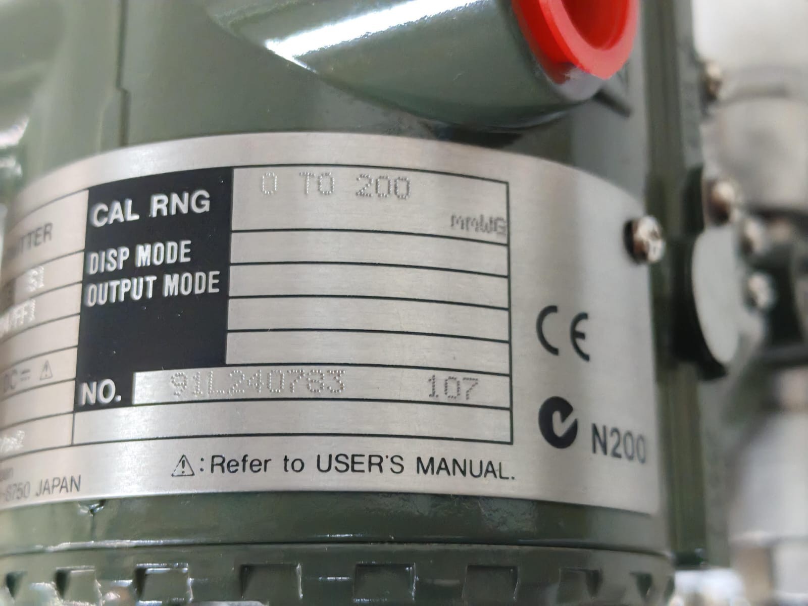 YOKOGAWA EJA 110A S1 / -ELH4B-92EA/D4/FF1 YOKOGAWA EJA 110A S1 / -ELH4B-92EA/D4/FF1 DPharp TRANSMITTER 10