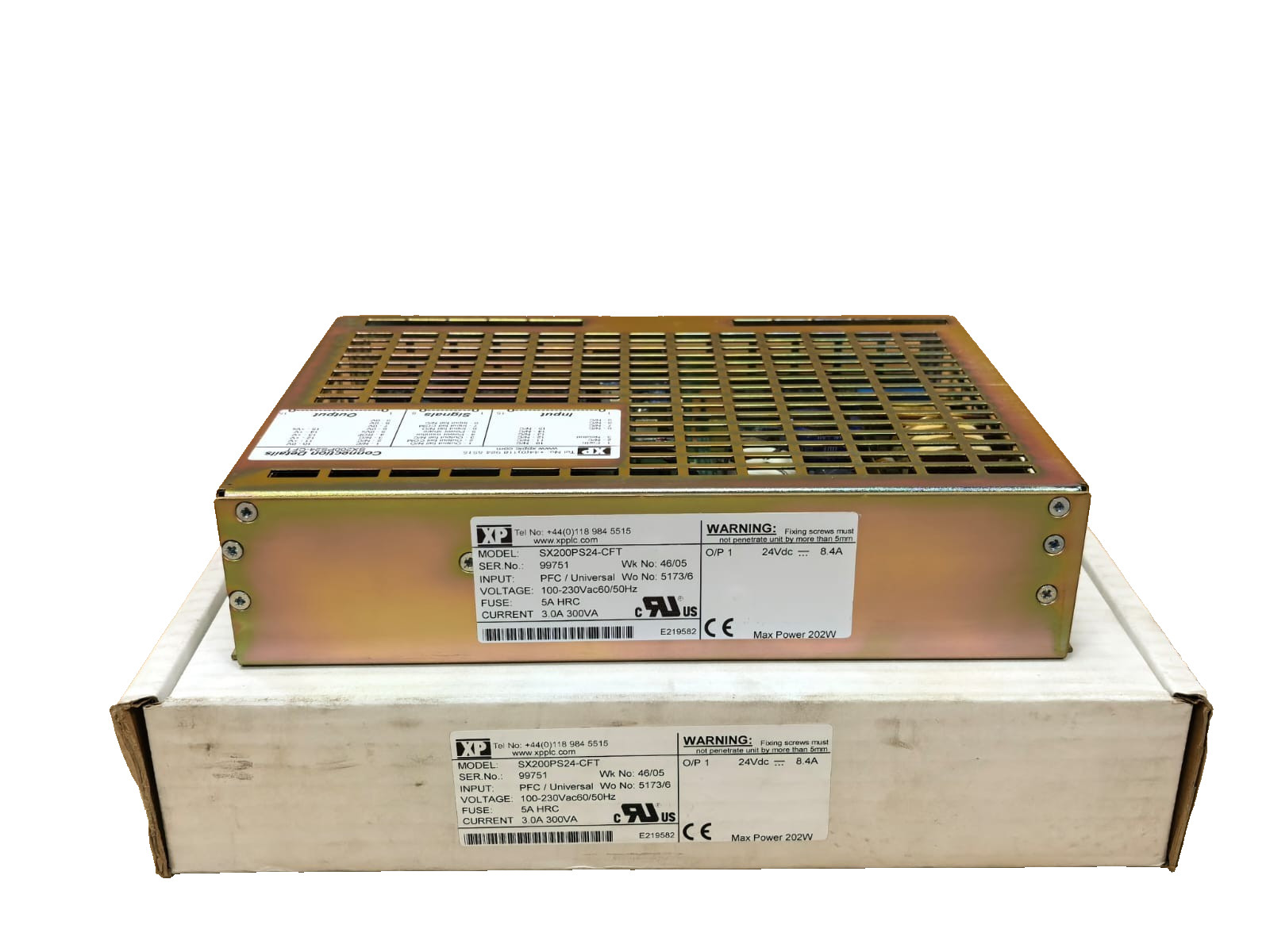 XP Power SX200PS24-CFT XP SX200PS24-CFT POWER SUPPLY 100-230VAC 60/50HZ 2