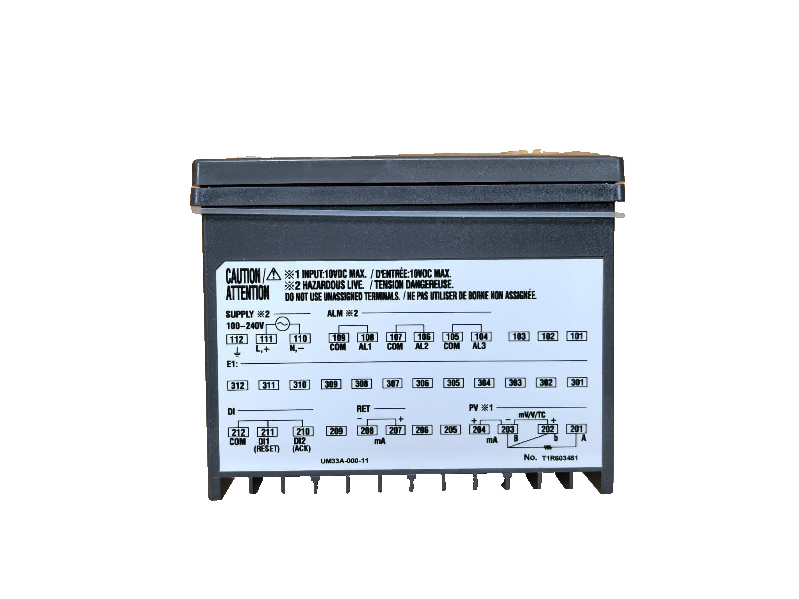 Yokogawa UM33A-000-11 YOKOGAWA UM33A-000-11 INDICATOR WITH ALARMS 100-240VAC 50/60HZ 5