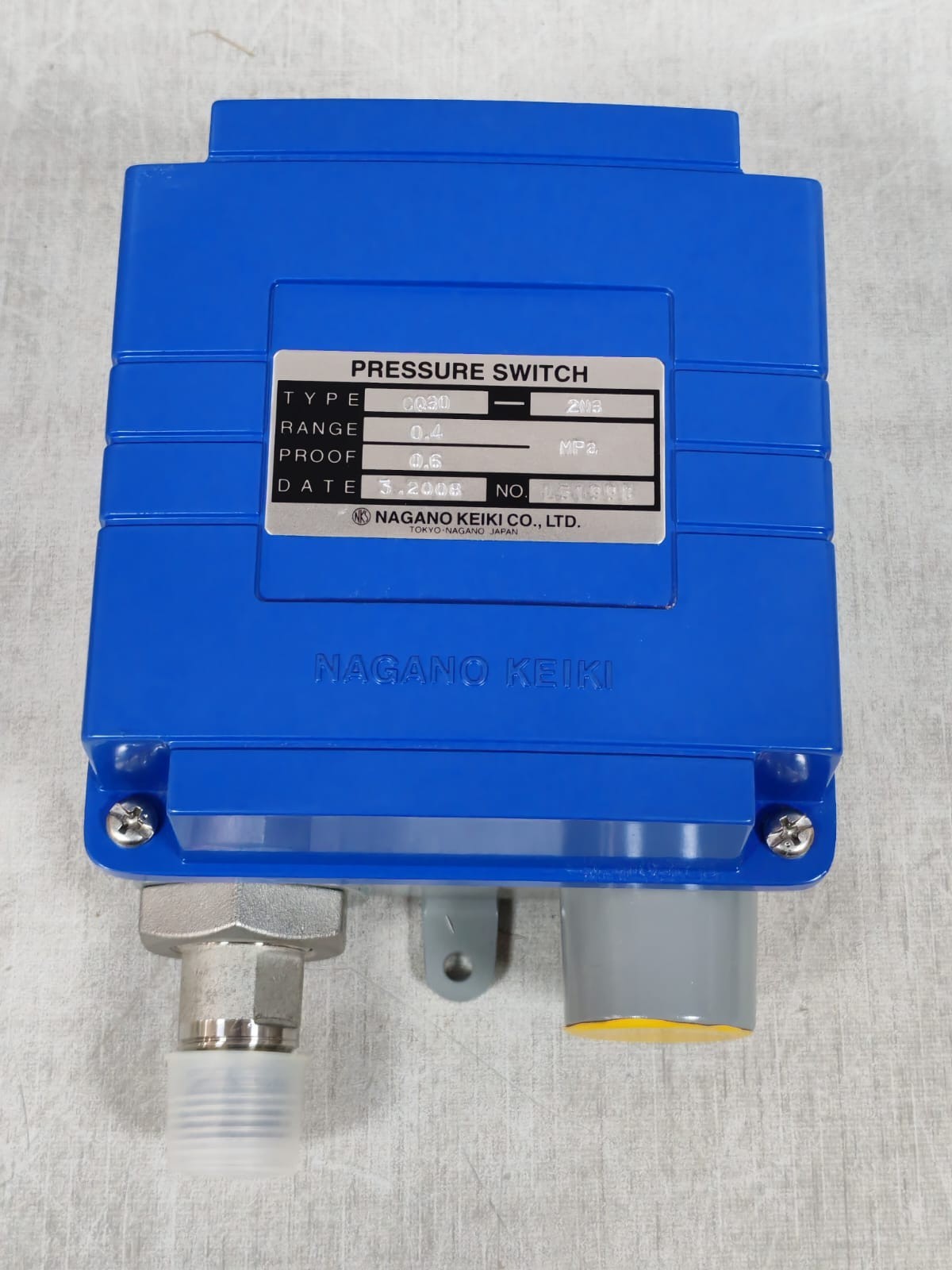 NAGANO KEIKI CQ30 NAGANO KEIKI CQ30 -2M3 PRESSURE SWITCH 2