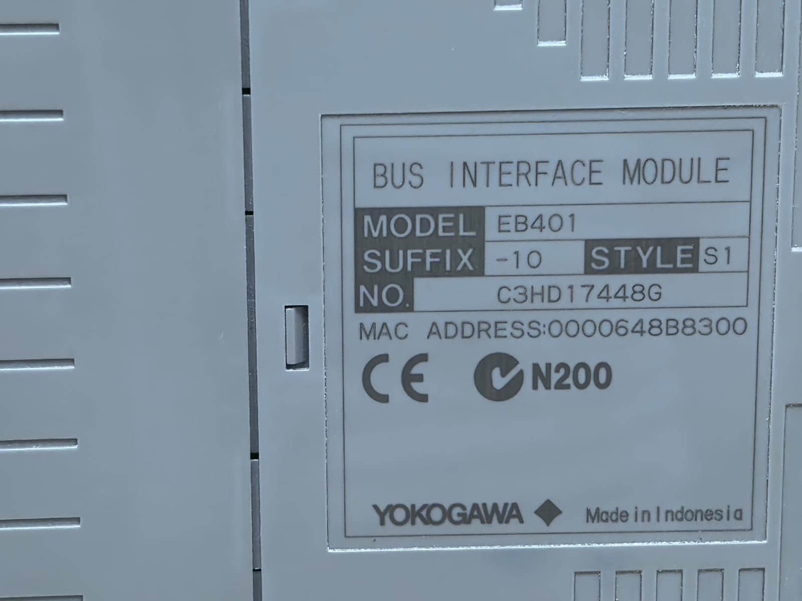 Yokogawa EB401-10 YOKOGAWA EB401-10 S1 BUS INTERFACE MODULE 3