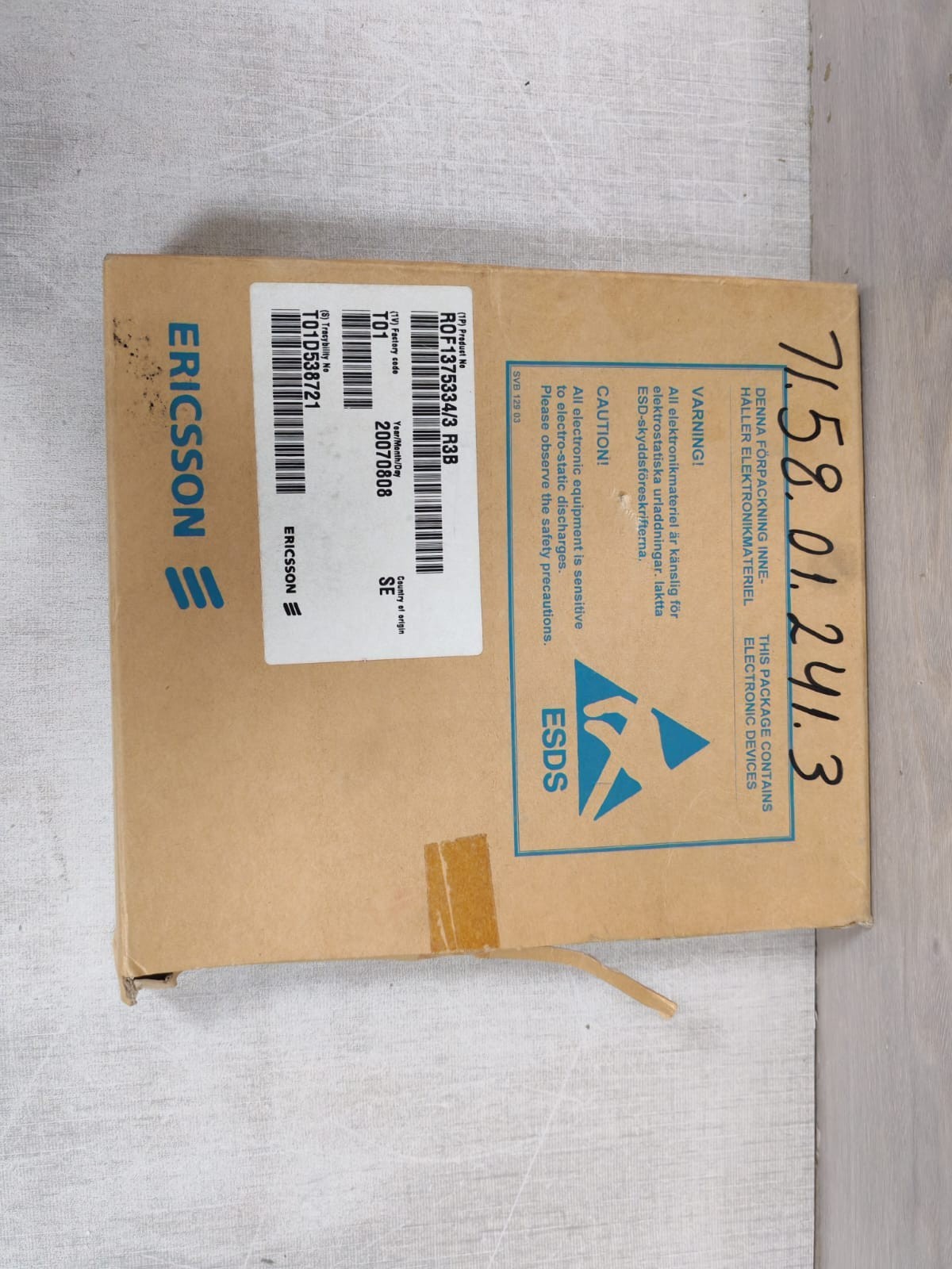Ericsson ROF-137-5334 ERICSSON ROF 137 5334/3 R3B ELU28 CARD MODULE 9