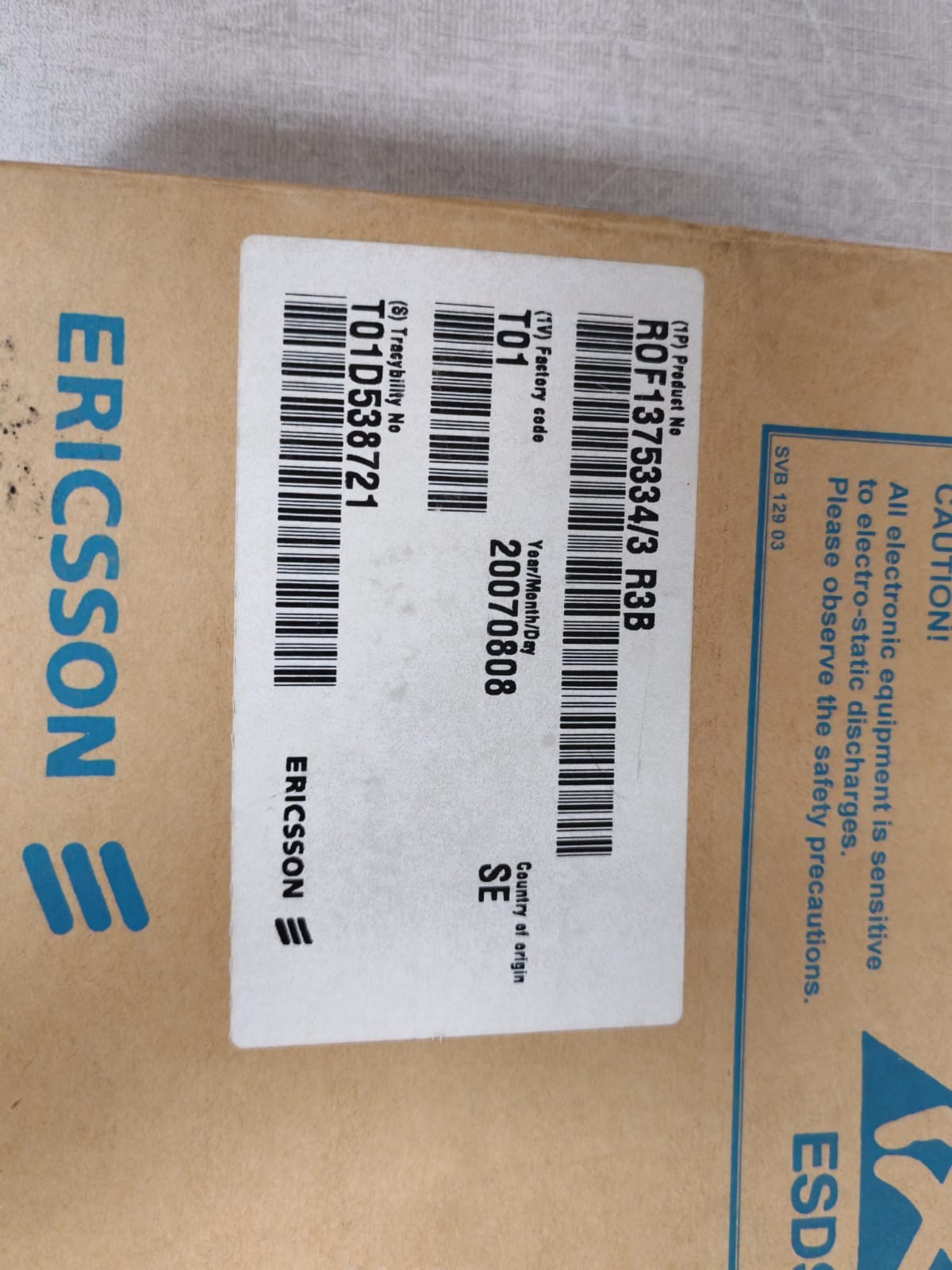 Ericsson ROF-137-5334 ERICSSON ROF 137 5334/3 R3B ELU28 CARD MODULE 10