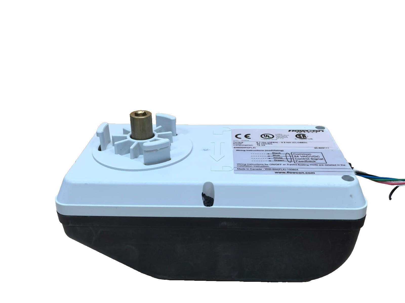 FLOWCON BM000MN FLOWCON SM.0.0.0.3 BM000MN(FL4) MODULATING ACTUATOR 24VAC/DC 5