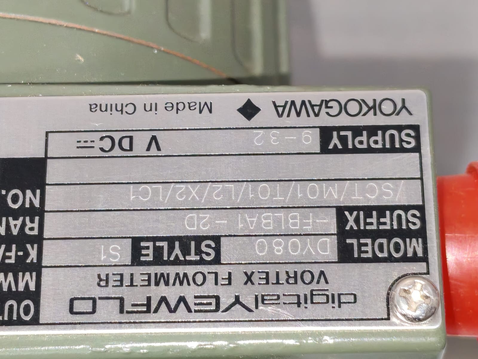 Yokogawa DY080 YOKOGAWA DY080 S1 DIGITAL YEWFLO VORTEX FLOWMETER 3
