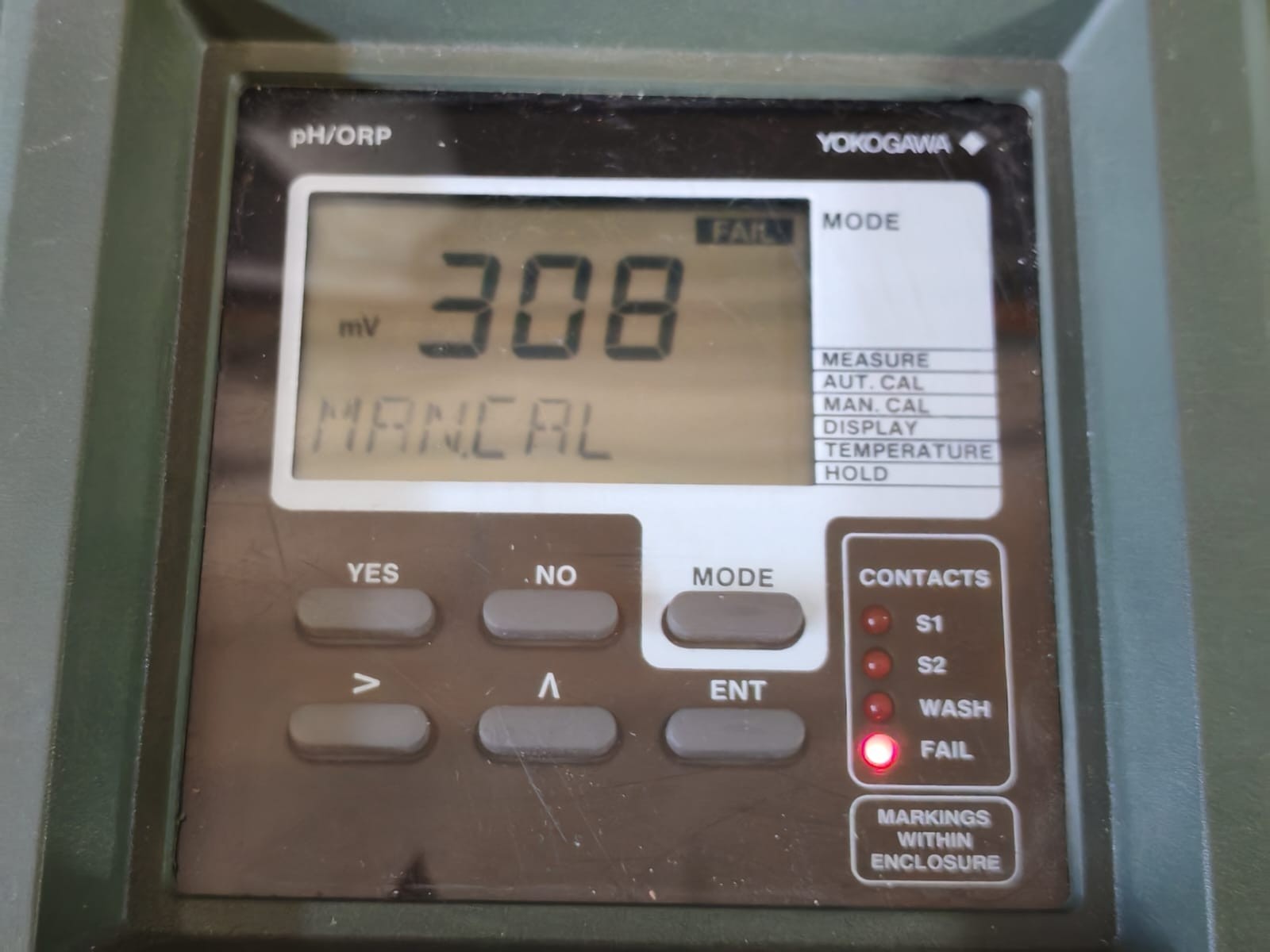 Yokogawa PH400-P-E-1 YOKOGAWA S300064 PH400-P-E-1*A/Z PH/ORP ANALYZER 2