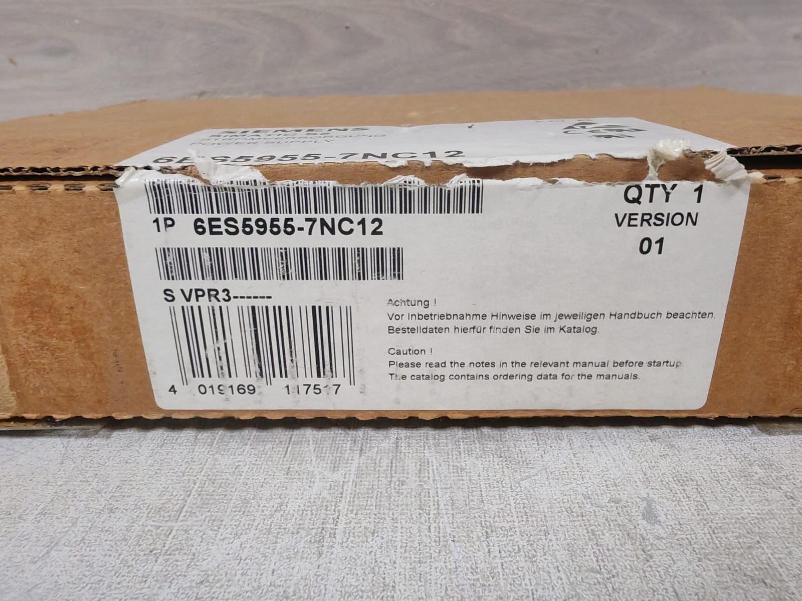 Siemens 6ES5-955-7NC12 SIEMENS SIMATIC S5 6ES5-955-7NC12 / 6ES5955-7NC12 POWER SUPPLY MODULE 10