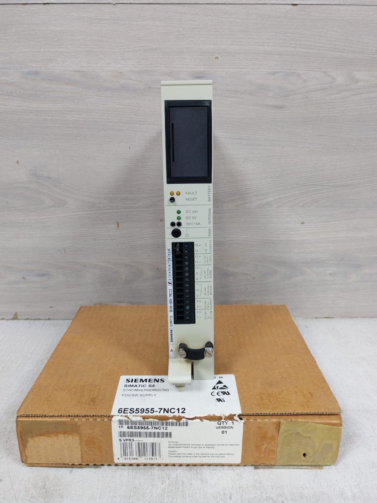 SIEMENS SIMATIC S5 6ES5-955-7NC12 / 6ES5955-7NC12 POWER SUPPLY MODULE