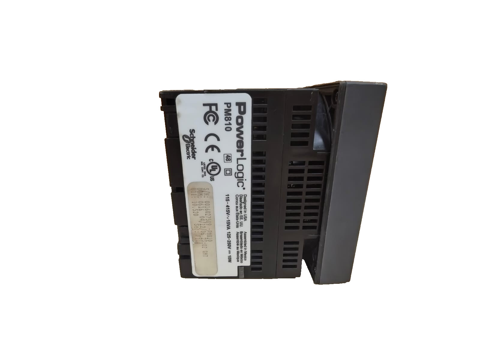 SCHNEIDER ELECTRIC PM800/PM810 SCHNEIDER ELECTRIC SQUARE D PM800/PM810 POWERLOGIC POWER METER 3