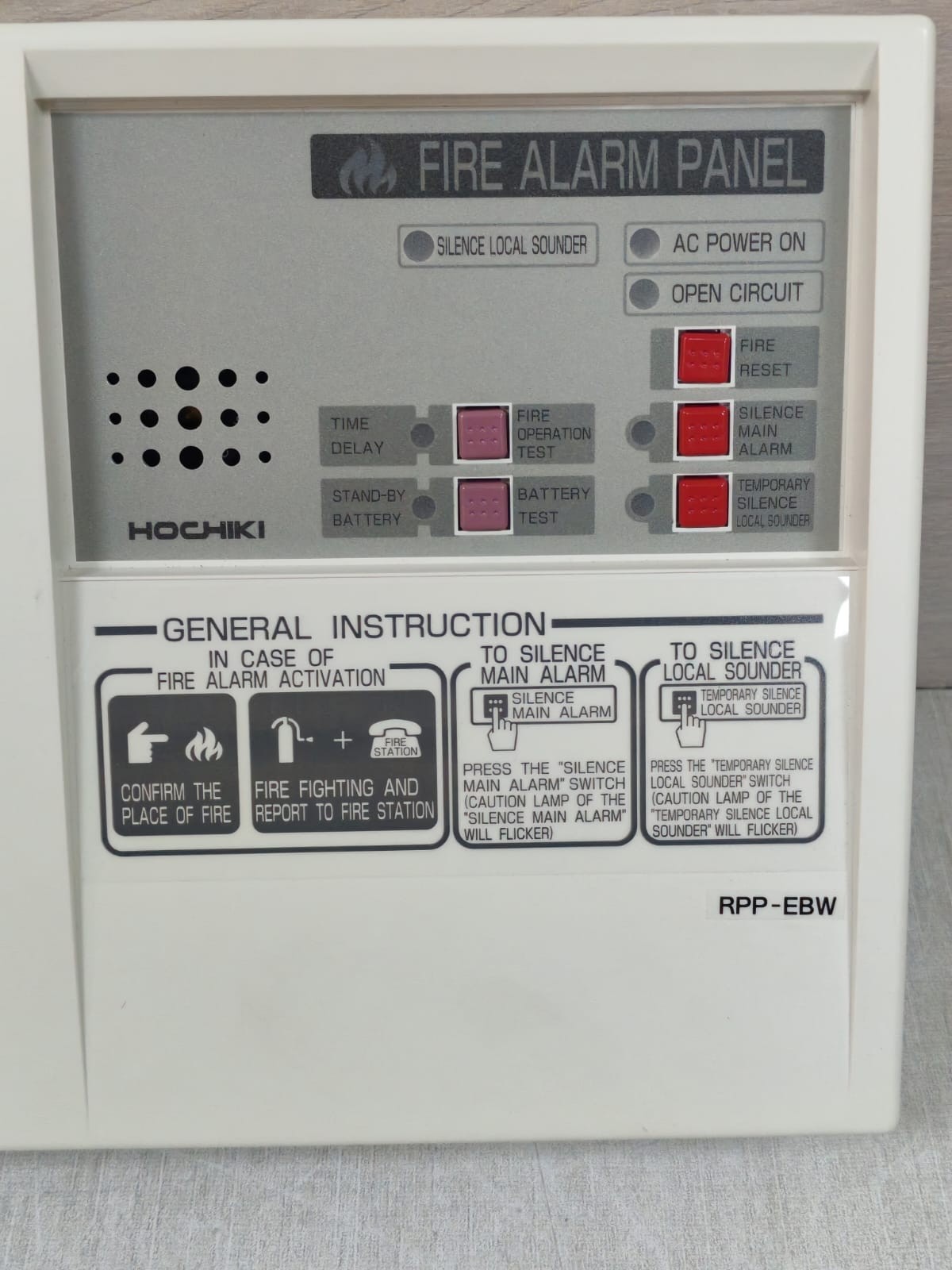 HOCHIKI RPP-EBW / RPP-EBW01Z HOCHIKI RPP-EBW / RPP-EBW01Z FIRE ALARM CONTROL PANEL 3