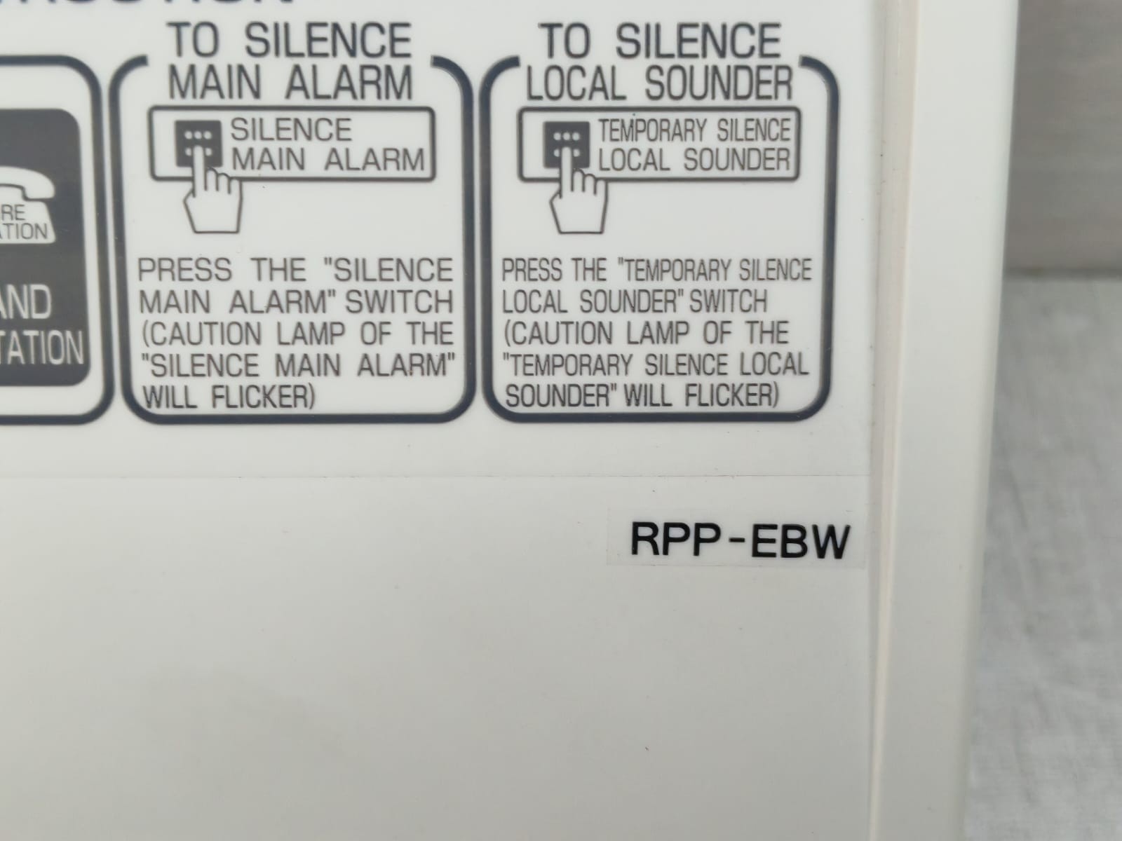 HOCHIKI RPP-EBW / RPP-EBW01Z HOCHIKI RPP-EBW / RPP-EBW01Z FIRE ALARM CONTROL PANEL 5