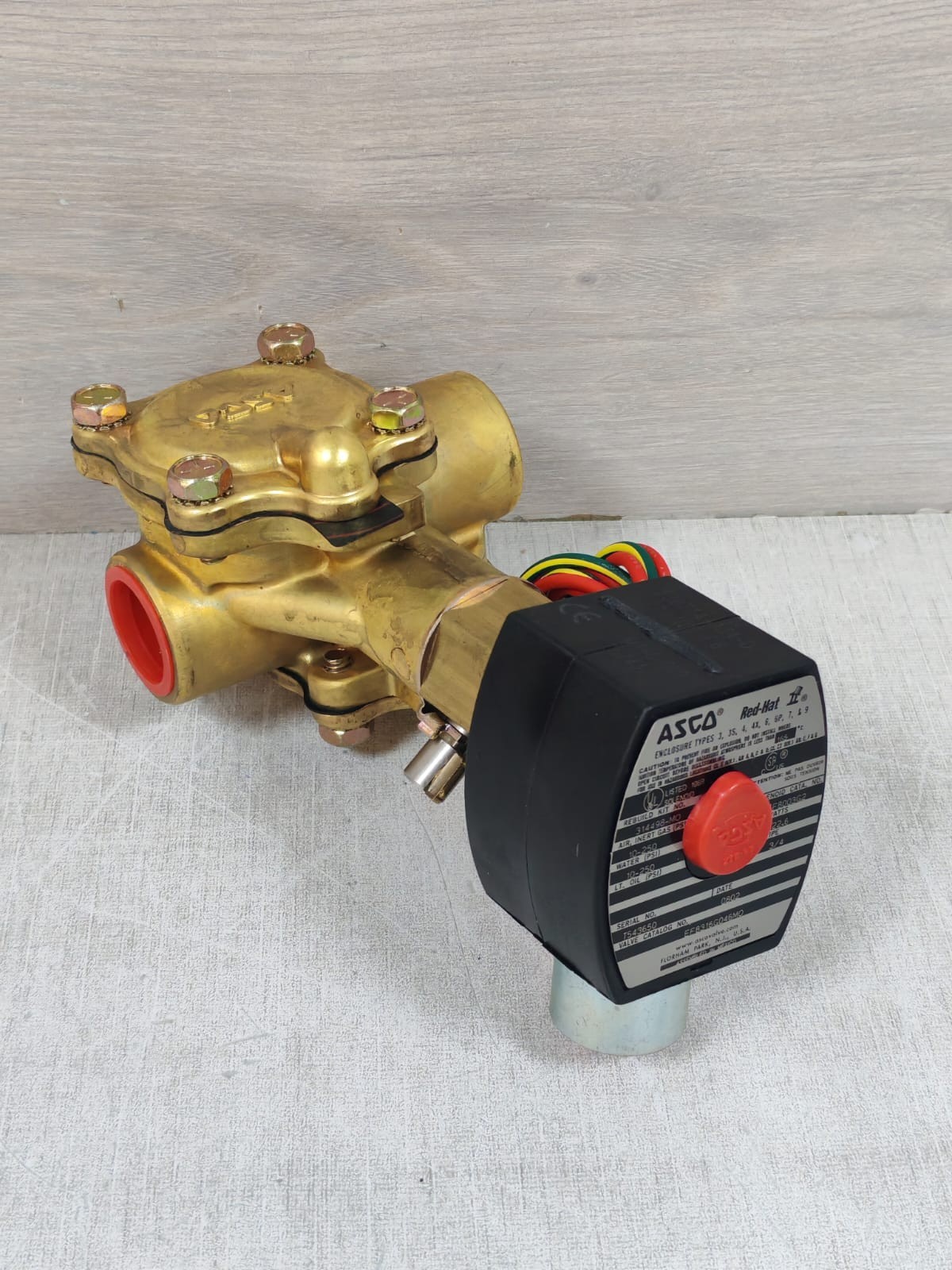 ASCO RED-HAT EF8003G2 / EF8316G046MO ASCO RED-HAT EF8003G2 / EF8316G046MO 22.6W SOLENOID VALVE 6