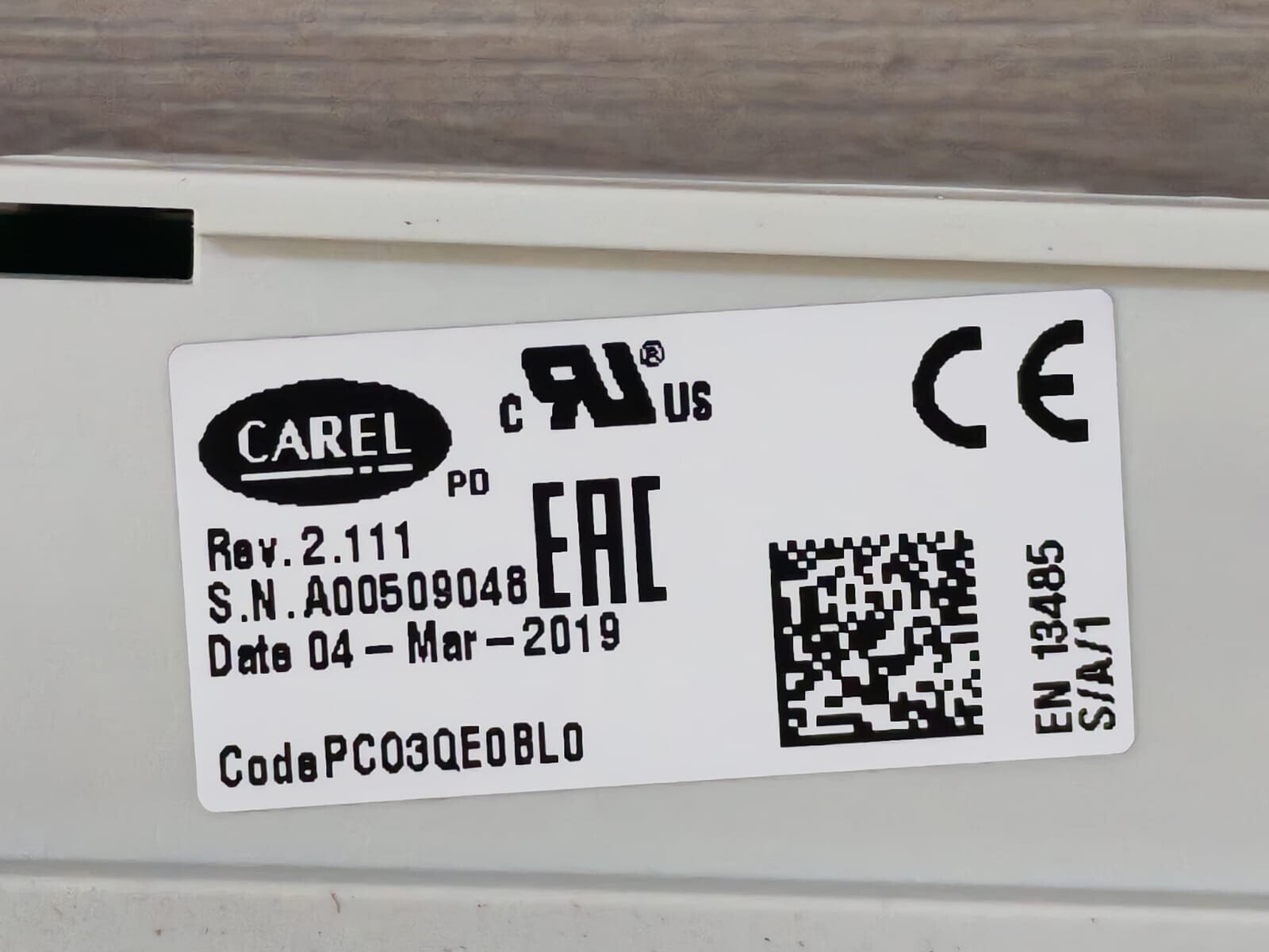 CAREL PC03QE0BL0 CAREL PCO3QE0BL0 REV.2.111 MICROTECH II CONTROL MODULE 10
