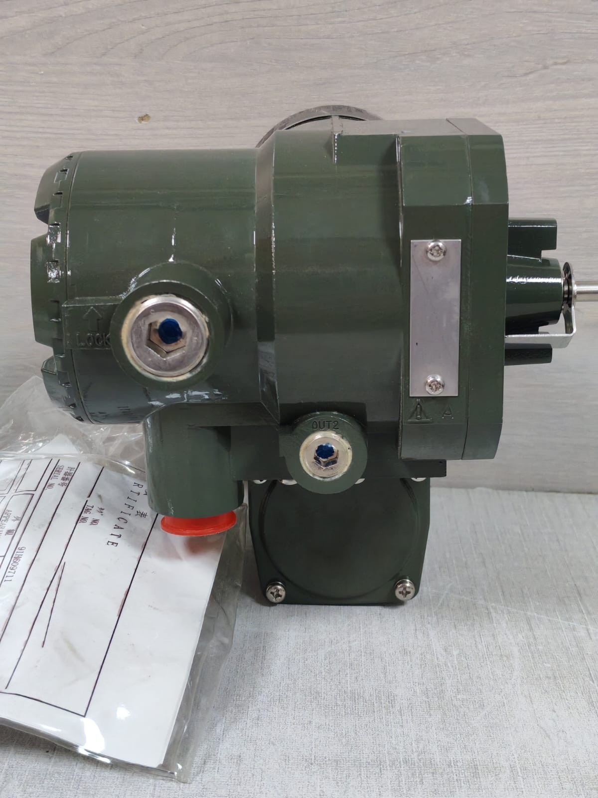 YOKOGAWA YVP110 / 91H609711 824 YOKOGAWA YVP110 91H609711 824 F1A3N/GE/LV1/KF2/LC1/BP VALVE POSITIONER 9