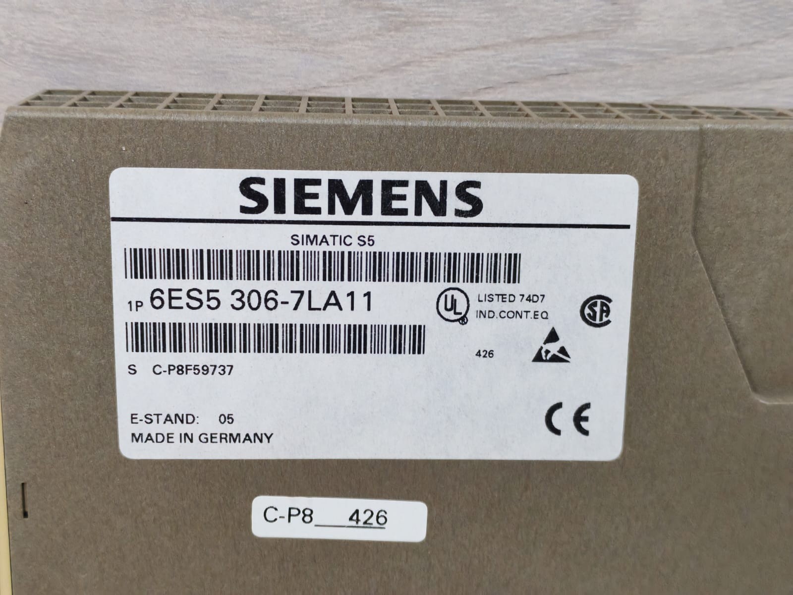 Siemens 6ES5 306-7LA11 SIEMENS SIMATIC S5 6ES5 306-7LA11 INTERFACE MODULE E-STAND: 05 4
