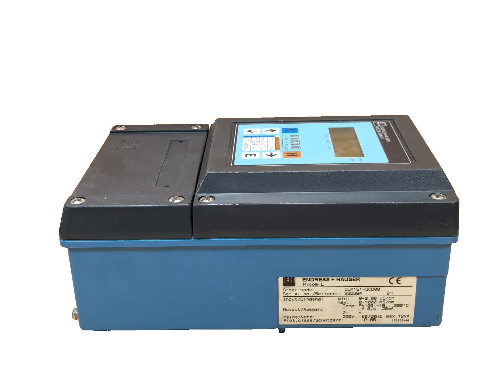 Endress+Hauser CLM151-3CD00 ENDRESS+HAUSER CLM151-3CD00 MYCOM-L CONDUCTIVITY TRANSMITTER 6