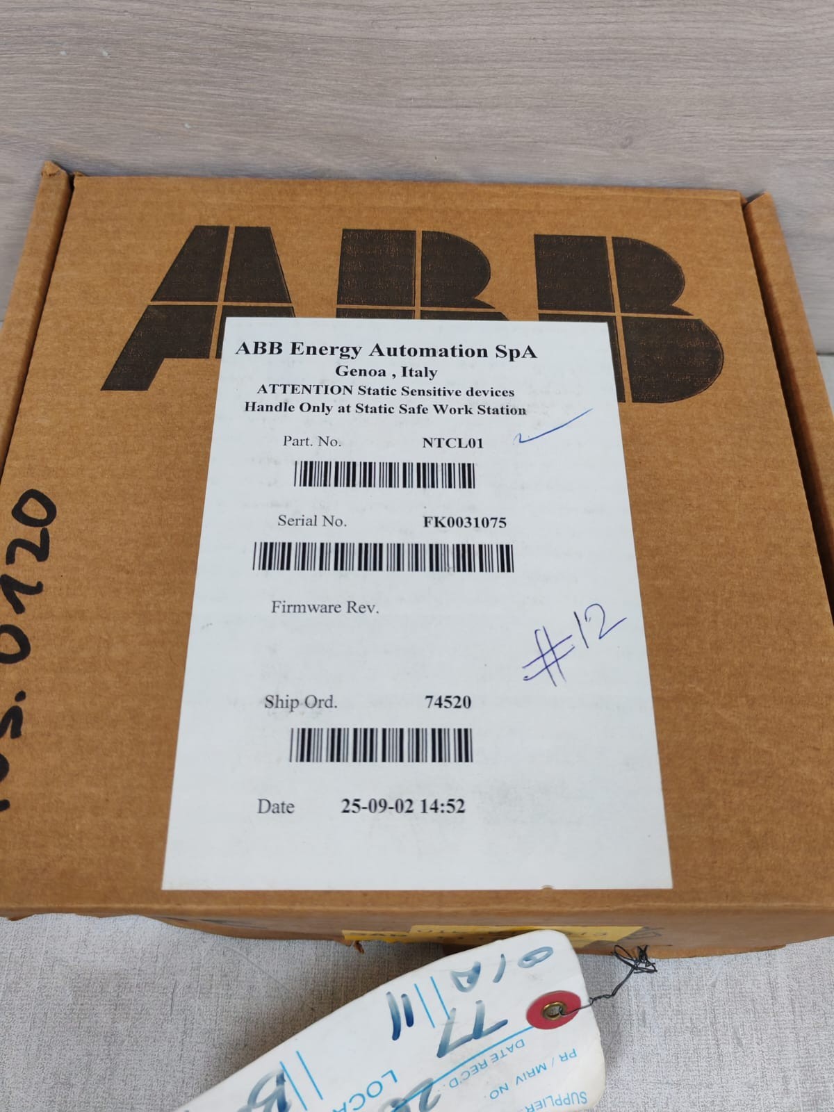 ABB NTCL01 ABB BAILEY NTCL01 ASSY 6636997L1 TERMINATION UNIT 24VDC 10