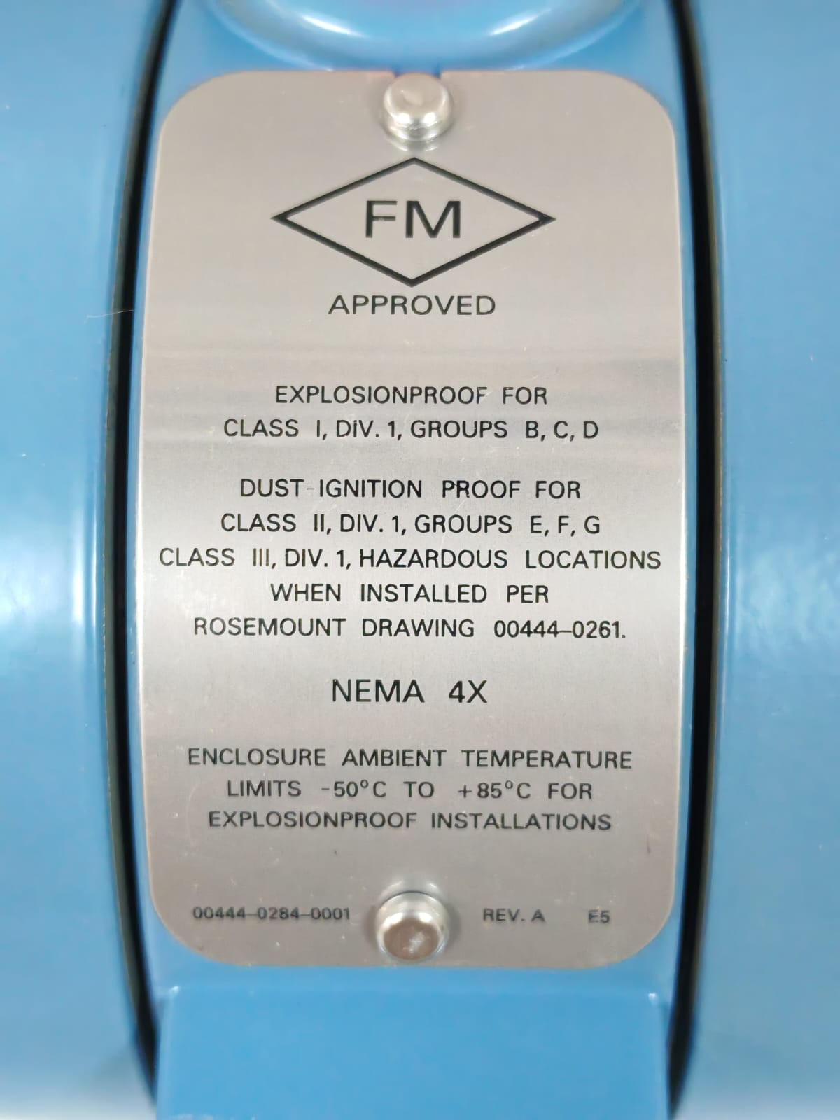 Rosemount 444RL1U1A1E5 ROSEMOUNT 444RL1U1A1E5 TEMPERATURE TRANSMITTER 12-45VDC 6