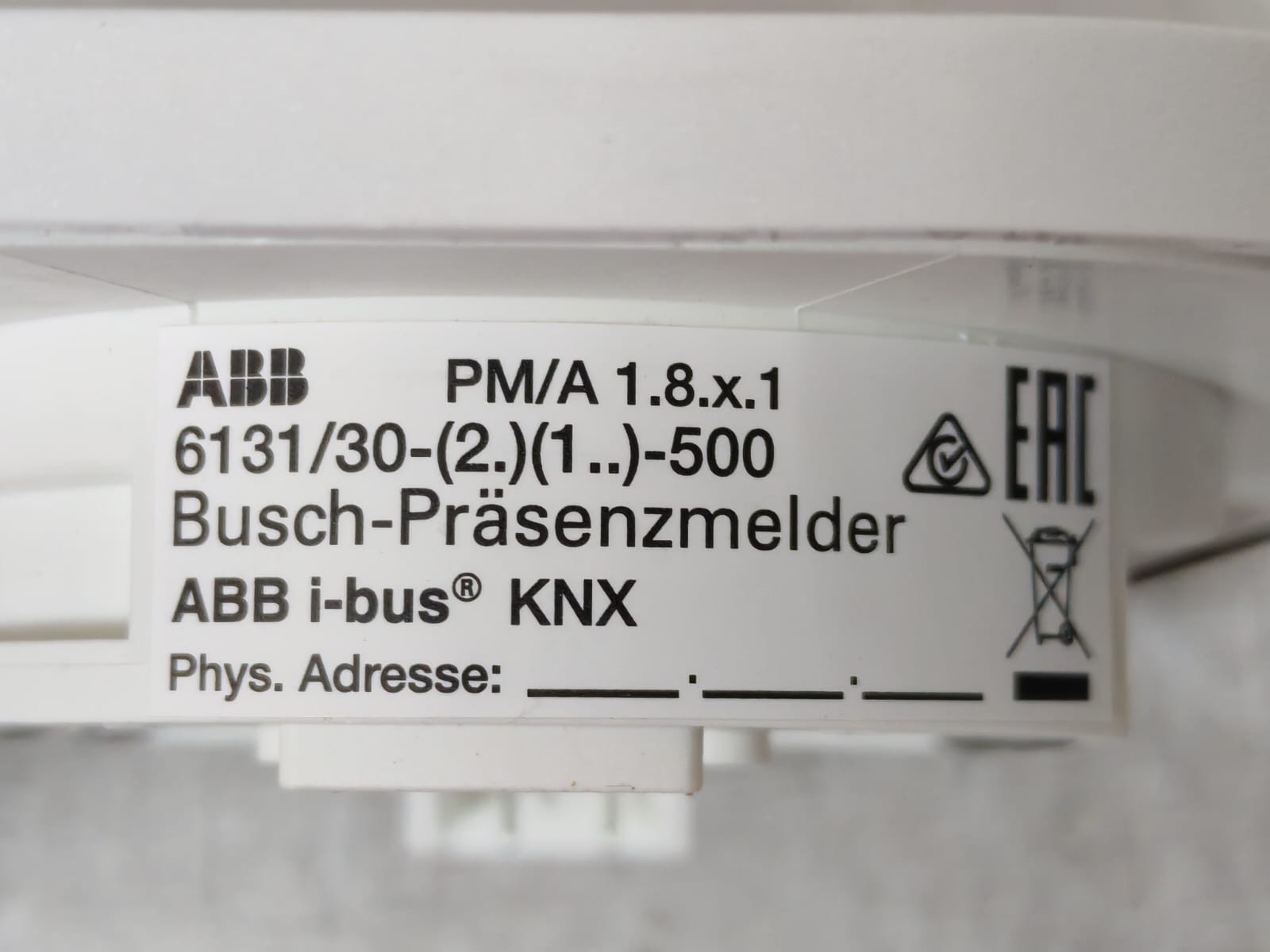 ABB 6131/30-24-500 /6131/30-(2)(1..)-500 ABB 6131/30-24-500 /6131/30-(2)(1..)-500 KNX BUSCH PRESENCE DETECTORS 5