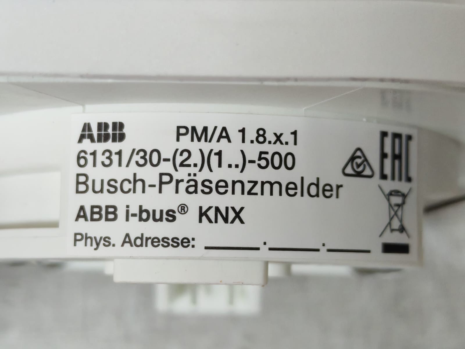 ABB 6131/30-24-500 /6131/30-(2)(1..)-500 ABB 6131/30-24-500 /6131/30-(2)(1..)-500 KNX BUSCH PRESENCE DETECTORS 7