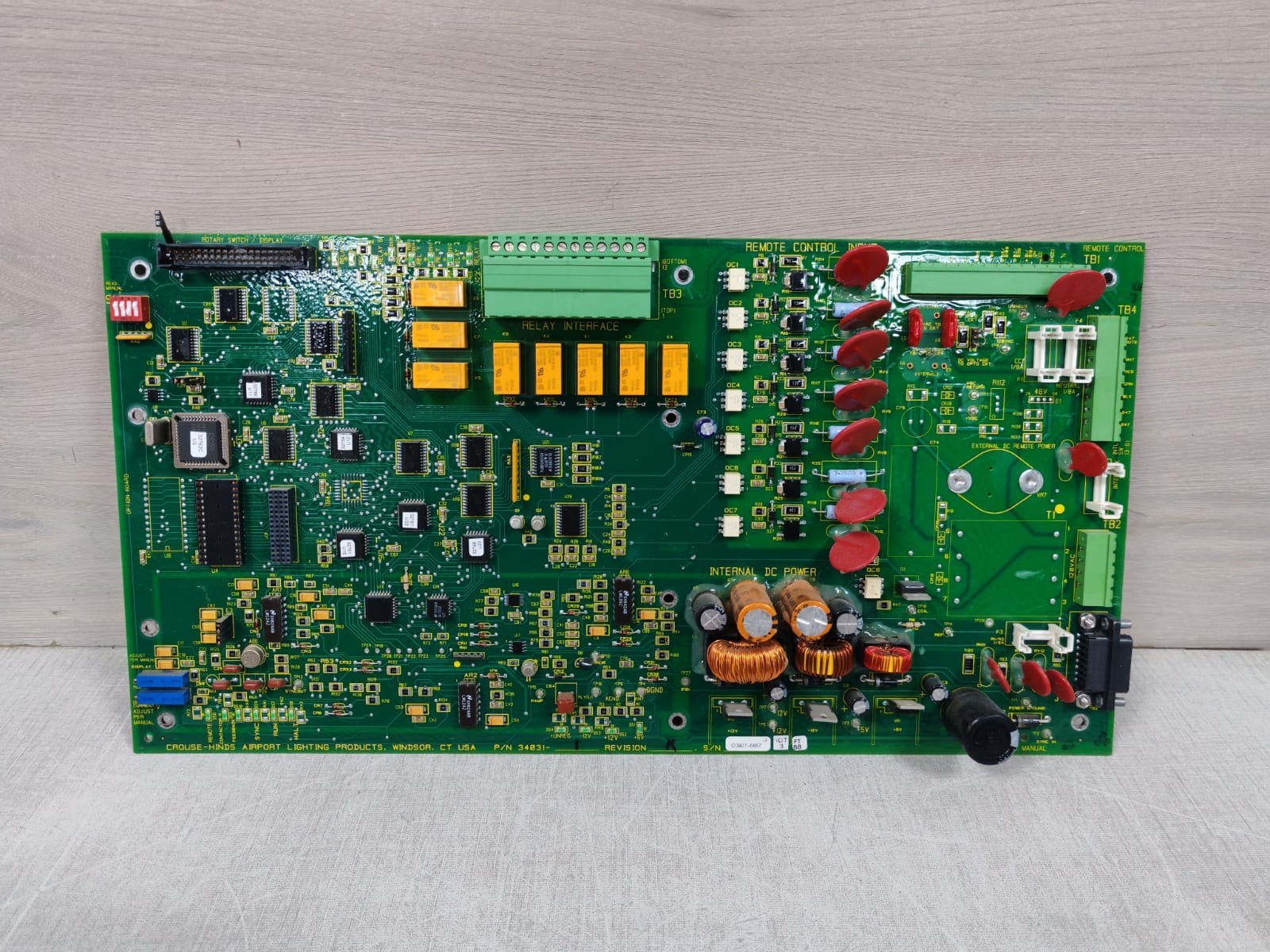 Cooper Crouse-Hinds 34031-1-REV.K COOPER CROUSE-HINDS P/N: 34031-1 REV.K SPARE CONTROL BOARD 2