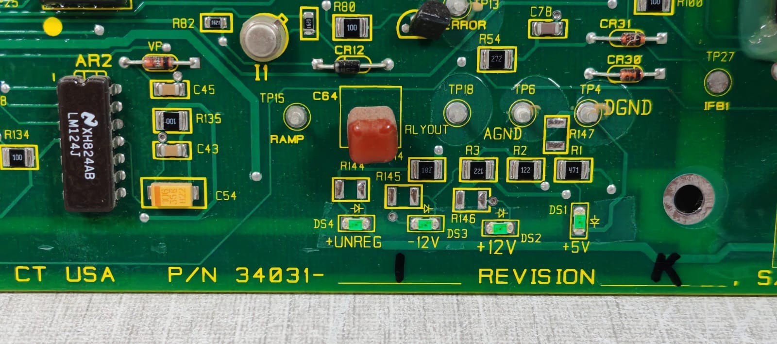 Cooper Crouse-Hinds 34031-1-REV.K COOPER CROUSE-HINDS P/N: 34031-1 REV.K SPARE CONTROL BOARD 8