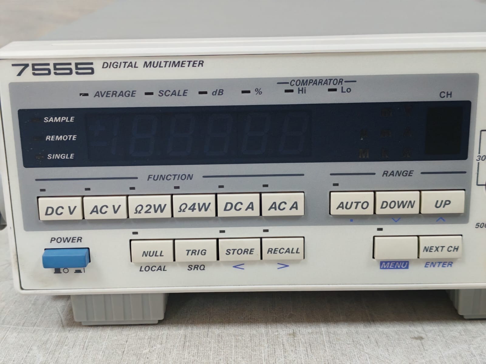 Yokogawa 755501 YOKOGAWA 7555 / 755501 -7-F 12WB18631 L DIGITAL MULTIMETER UNIT 230V 2