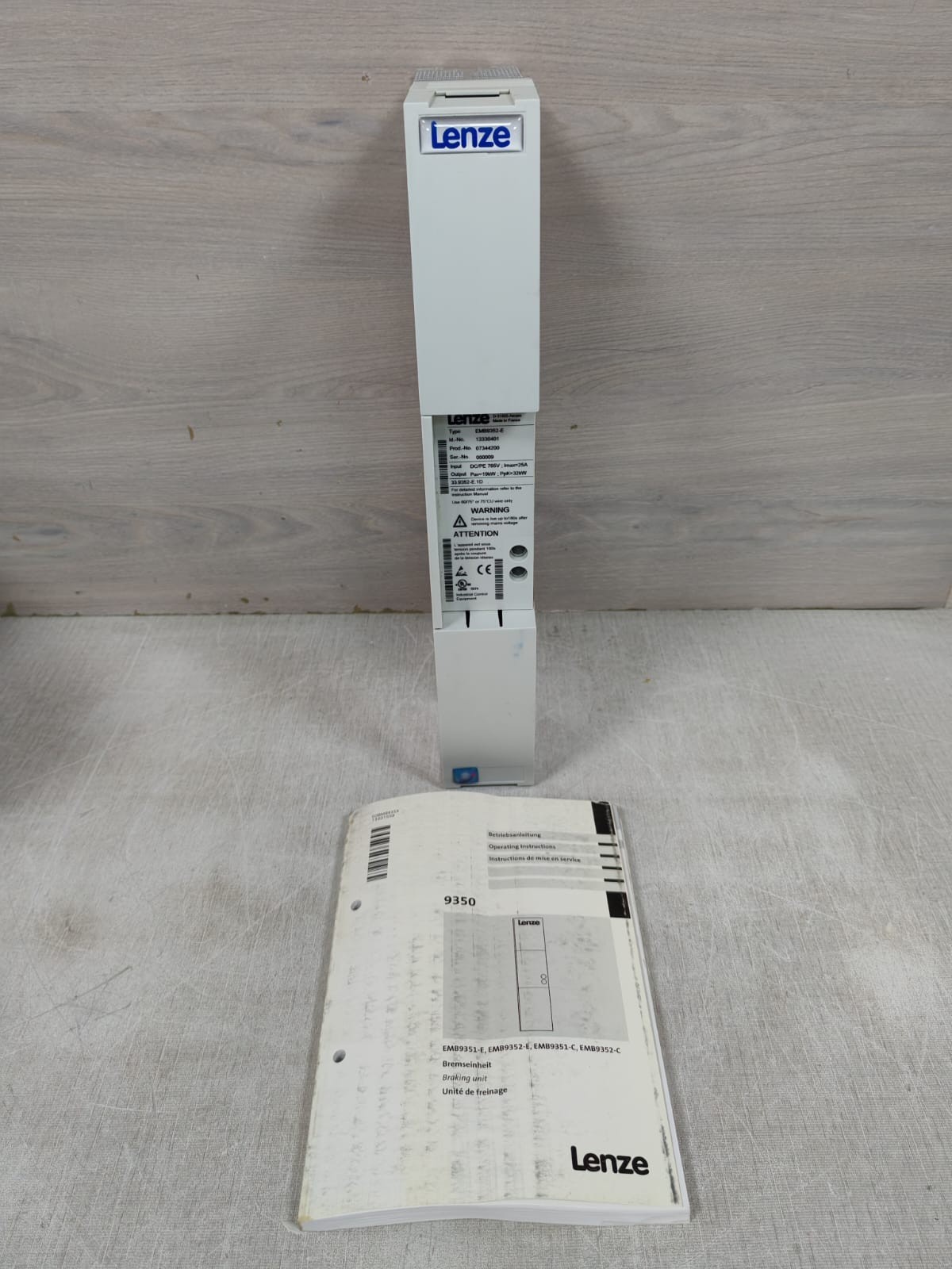 LENZE EMB9352-E SERIES BRAKE UNIT 765V
