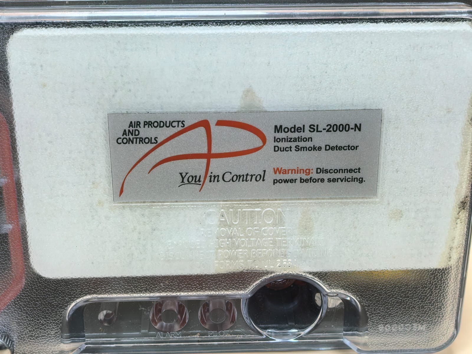AIR PRODUCTS AND CONTROLS SL-2000-N AIR PRODUCTS AND CONTROLS SL-2000-N IONIZATION DUCT SMOKE DETECTOR 3
