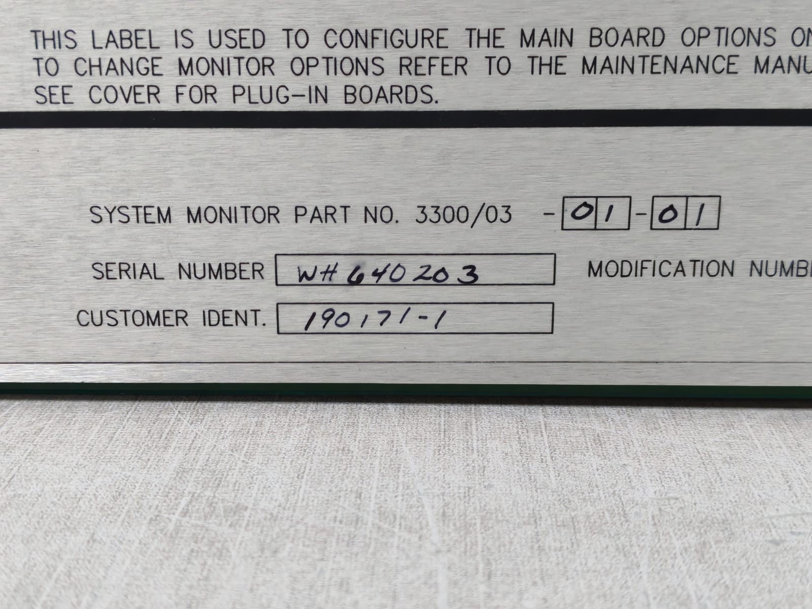 Bently Nevada 3300/03 3300/03-01-01 BENTLY NEVADA 3300/03 3300/03-01-01 SYSTEM MONITOR INTERFACE MODULE 8