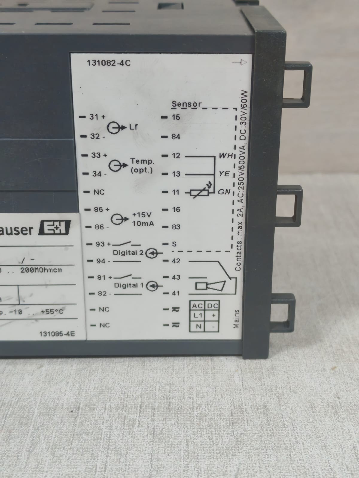 Endress+Hauser CLM223-CD0010 ENDRESS+HAUSER LIQUISYS M CLM223-CD0010 CONDUCTIVITY TRANSMITTER 230VAC 10
