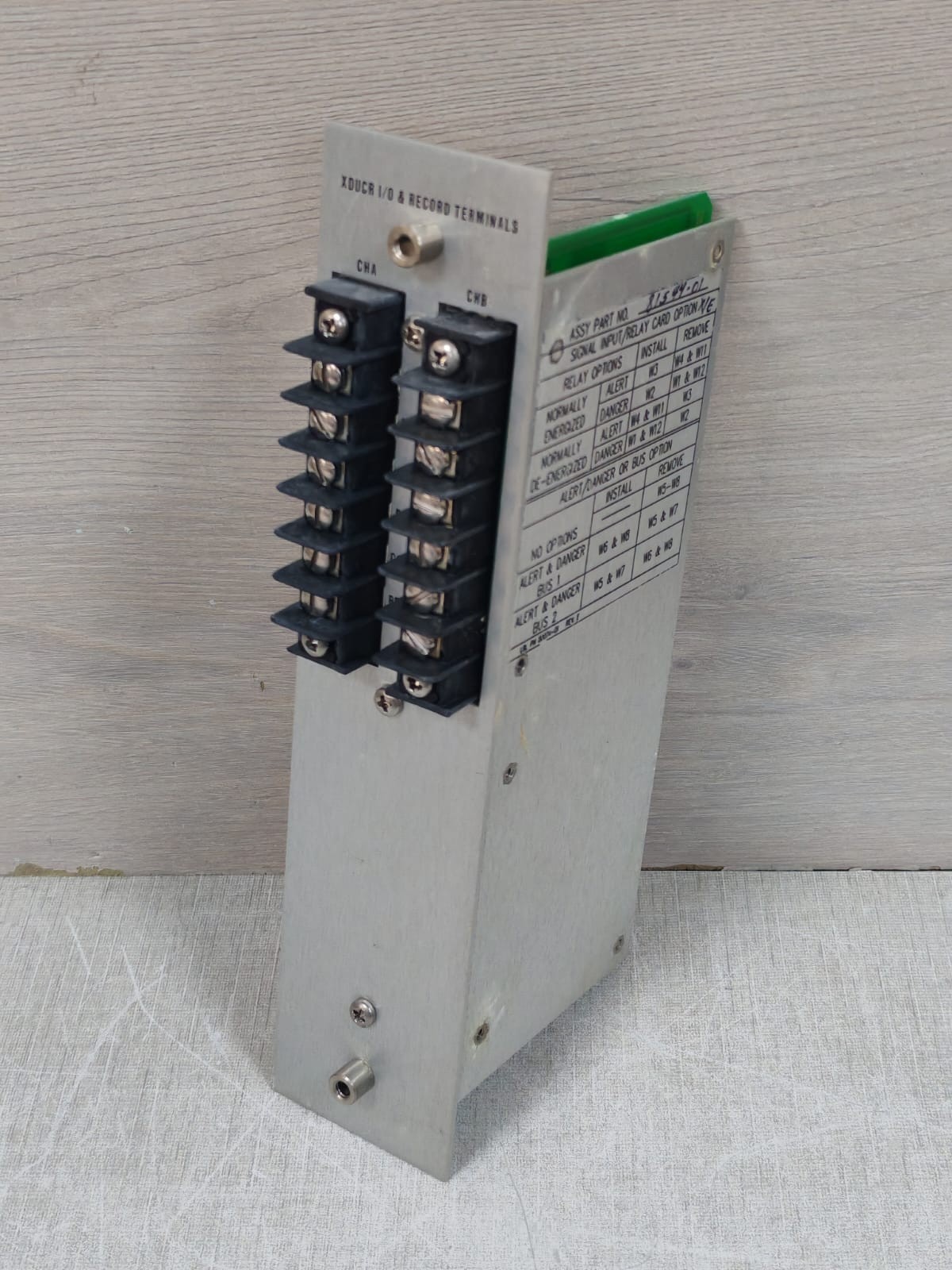 Bently Nevada CARD-81544 BENTLY NEVADA 81544-01 / 78462-020 M XDUCR I/O & RECORD TERMINAL RELAY CARD 3