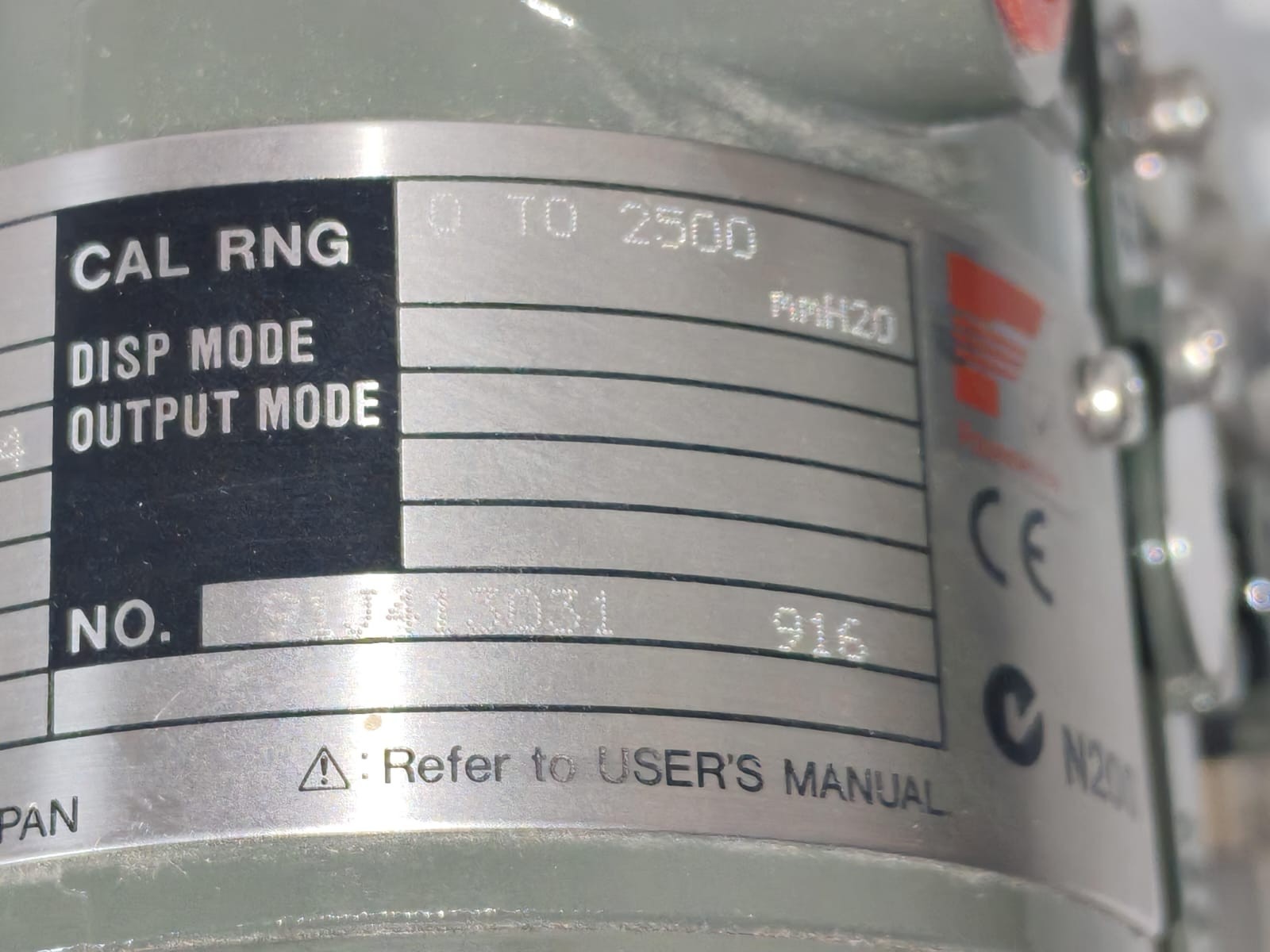 Yokogawa KF25/X1/D4/M01/T12/EE YOKOGAWA EJA 110A S1 / -FMS5C-99DN/KF25/X1/D4/M01/T12/EE DPharp TRANSMITTER 9