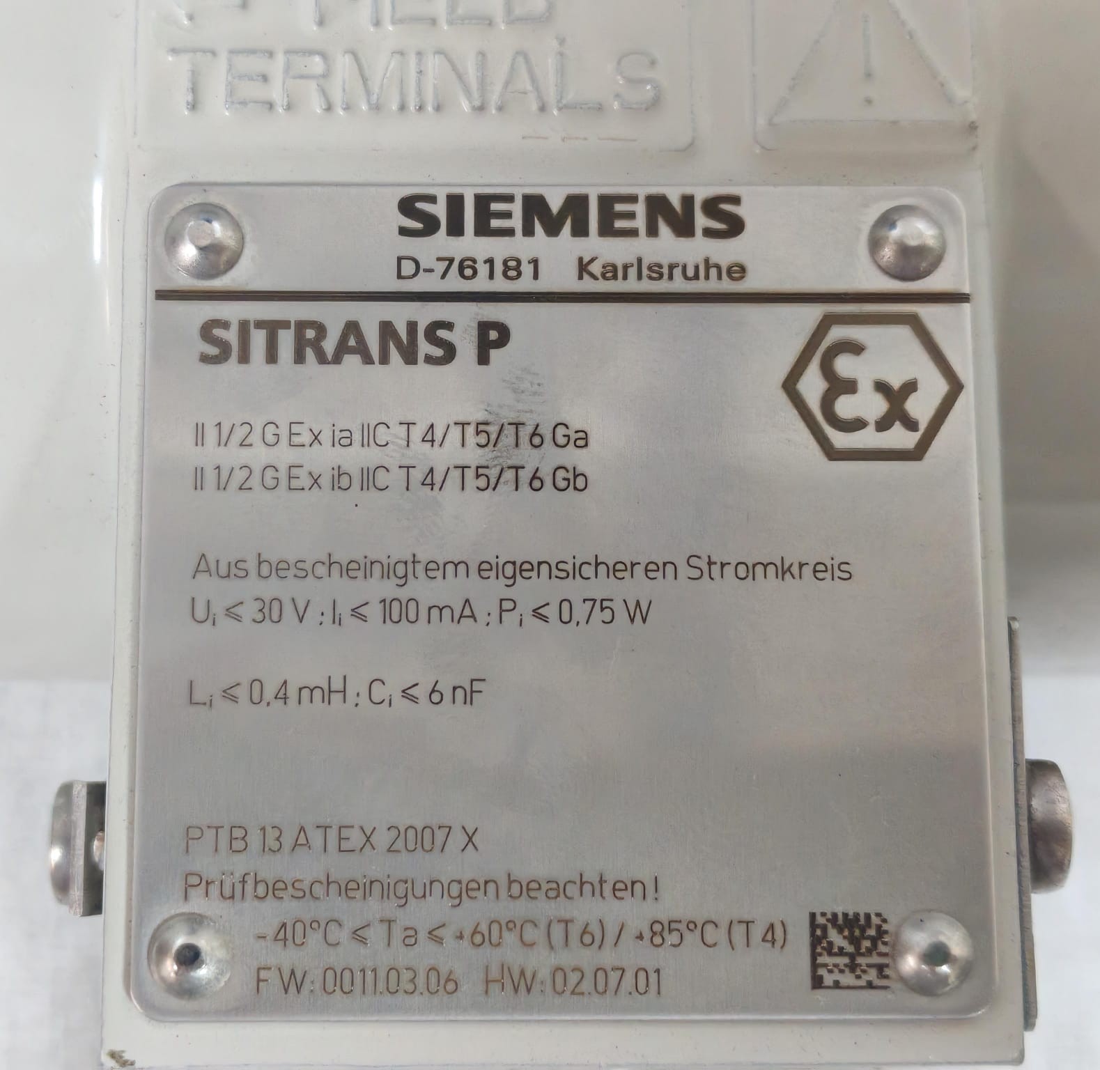 Siemens 7MF4033-1GA00-1BD1-Z SIEMENS SITRANS P PED.SEP 7MF4033-1GA00-1BD1-Z PRESSURE TRANSMITTER 8