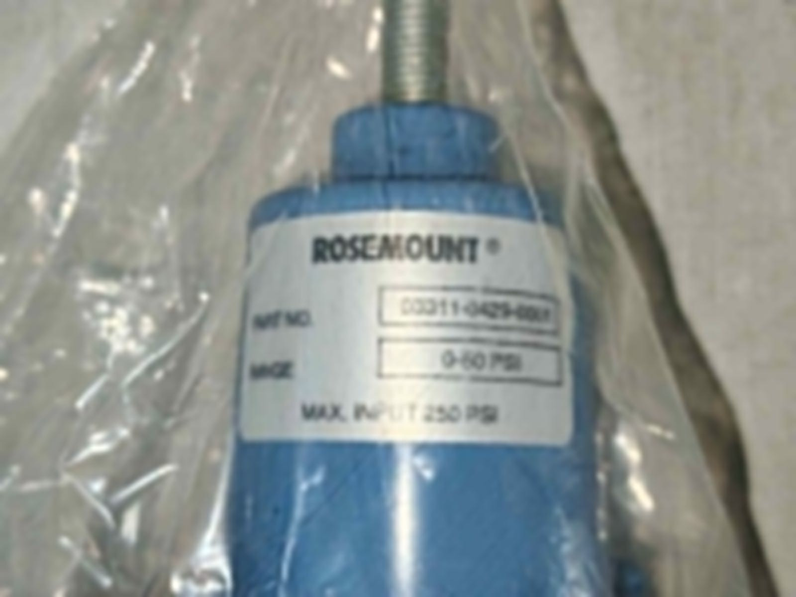 ROSEMOUNT ANALYTICAL 3311DS3J1E9B2F2 ROSEMOUNT ANALYTICAL 3311 / 3311DS3J1E9B2F2 CURRENT TO PRESSURE TRANSDUCER 100MA 9