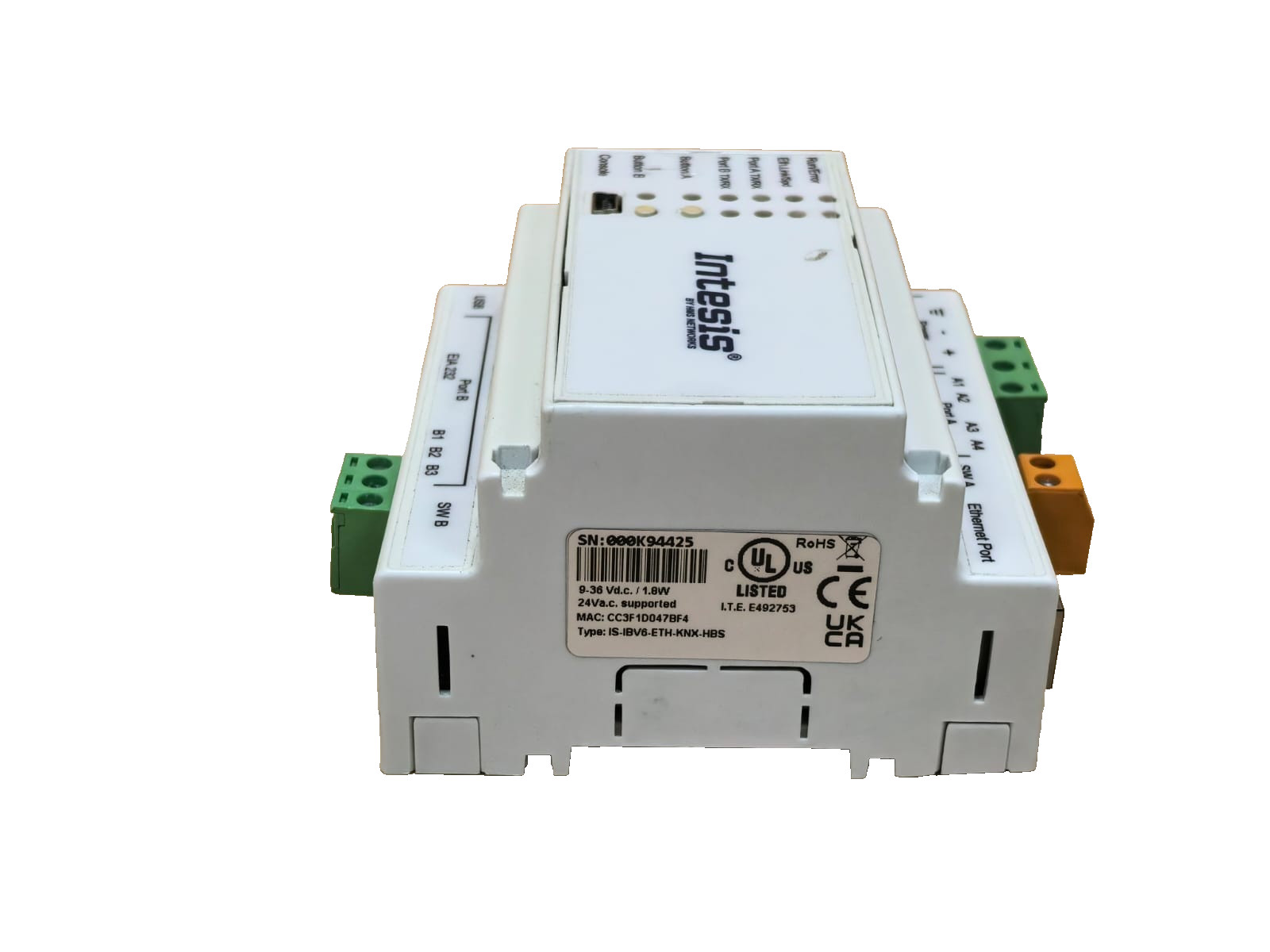 INTESIS INKNXHIT016O000 INTESIS BY HMS NETWORKS IS-IBV6-ETH-KNX-HBS /INKNXHIT016O000 4