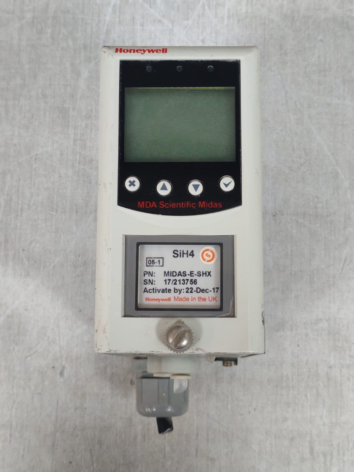 Honeywell SiH4 MIDAS-E-SHX HONEYWELL SiH4 MIDAS-E-SHX GAS DETECTOR 2