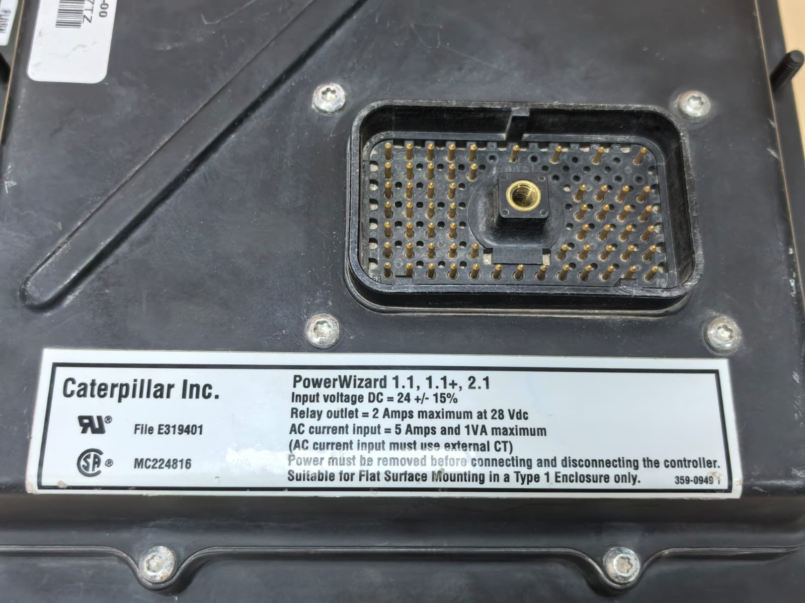 CAT 350-5851-00 OLYMPIAN CATERPILLAR POWERWIZARD 1.1 GENERATOR SET CONTROL PANEL 350-5851-00 4