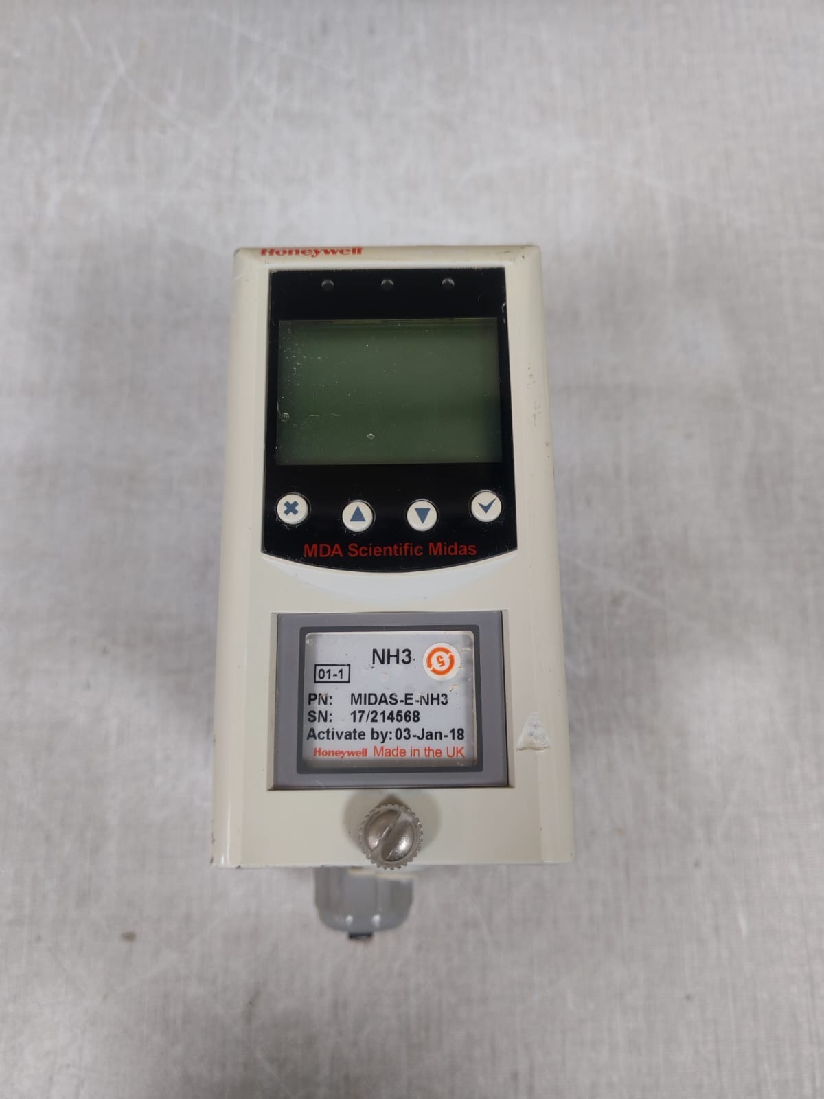 Honeywell NH3 MIDAS-E-NH3 HONEYWELL NH3 MIDAS-E-NH3 GAS DETECTOR 3