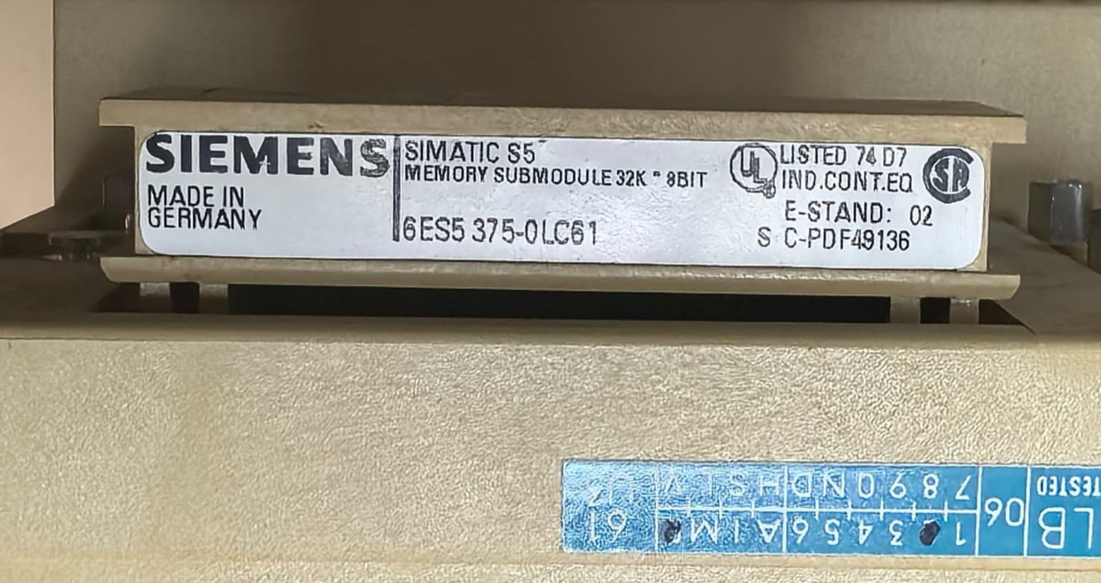 Siemens 6ES5 095-8ME03 SIEMENS 6ES5 095-8ME03 SIMATIC S5 PROGRAMMABLE CONTROLLER 3
