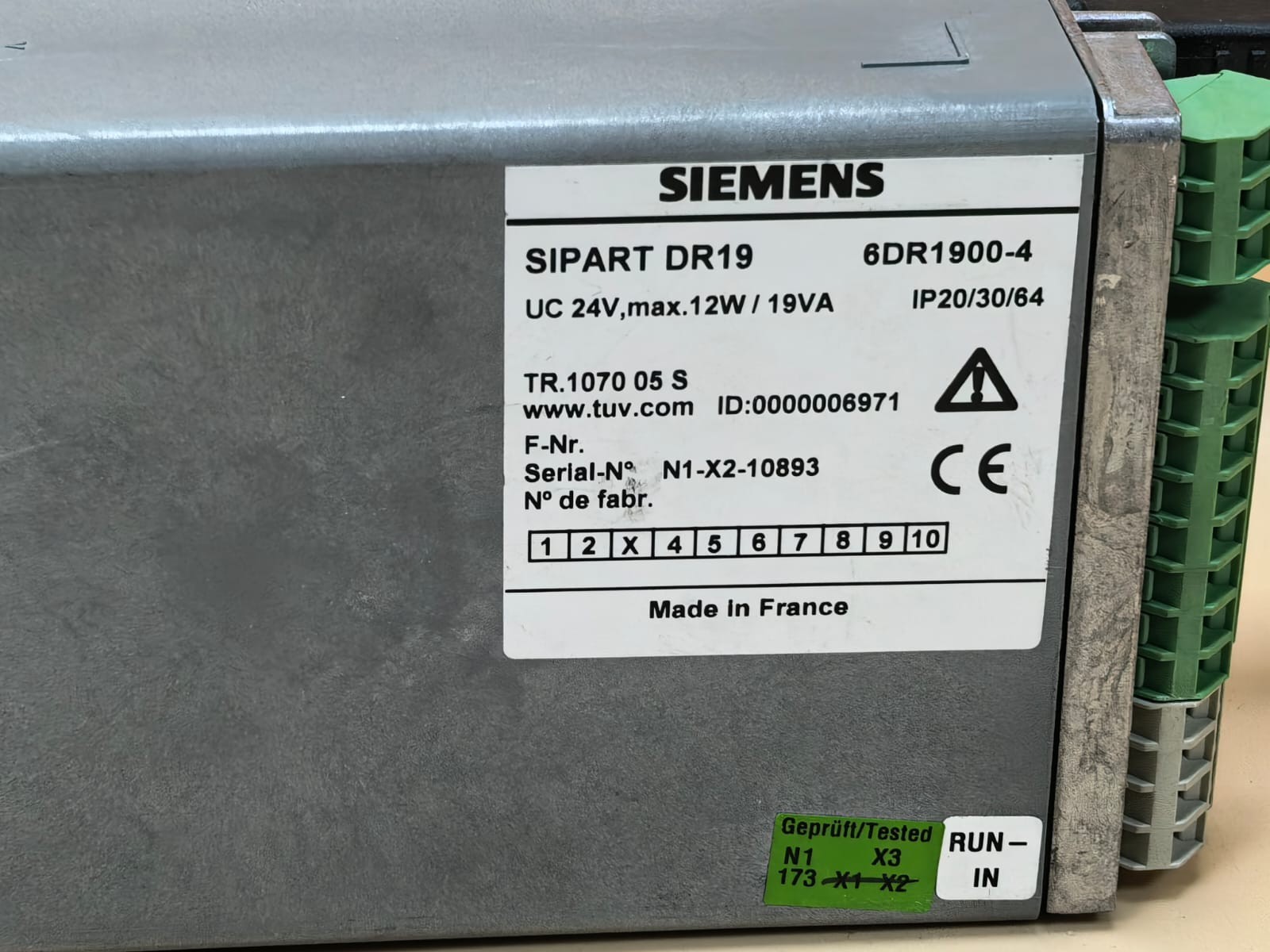 Siemens 6DR1900-4 SIEMENS SIPART DR19 DIGITAL CONTROLLER 6DR1900-4 4